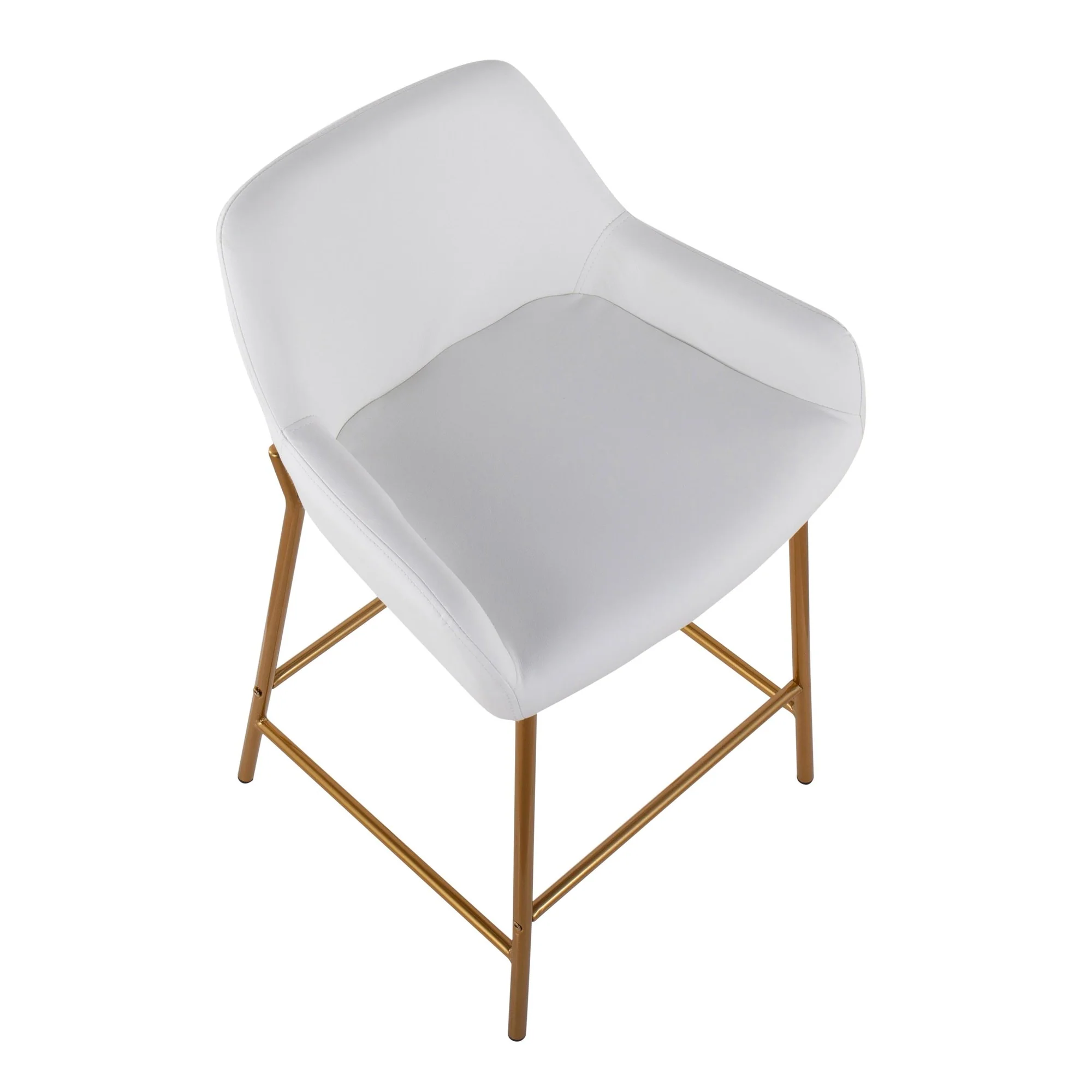 Daniella Fixed-Height Counter Stool - Set of 2 Cream By LumiSource - B24-DNLA2 AUPUCAM2 - Image 23
