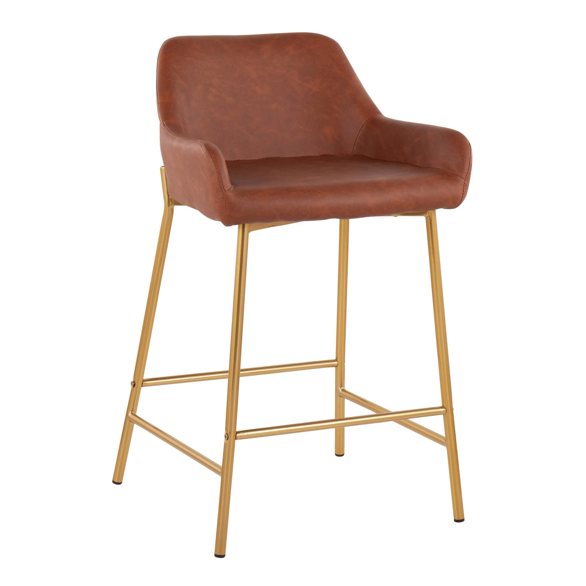 Daniella Fixed-Height Counter Stool - Set of 2 Cream By LumiSource - B24-DNLA2 AUPUCAM2 - Image 7