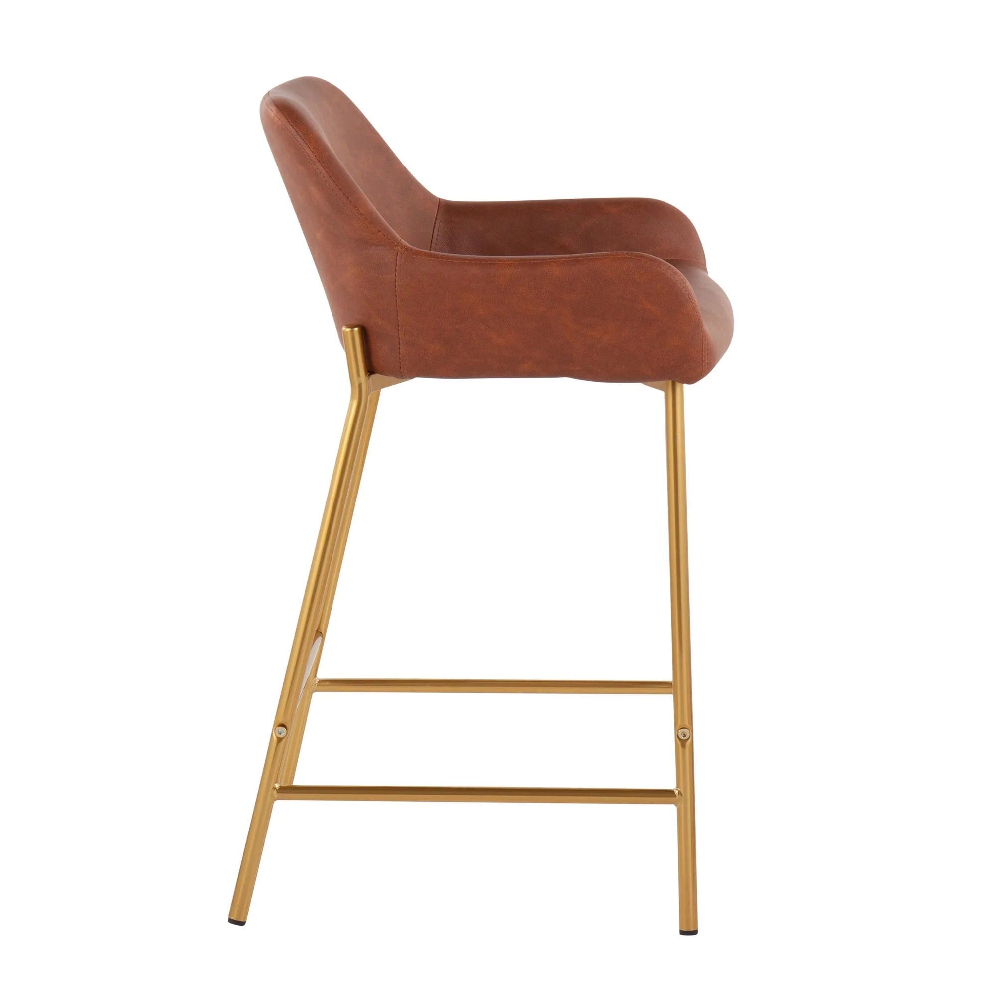 Daniella Fixed-Height Counter Stool - Set of 2 Cream By LumiSource - B24-DNLA2 AUPUCAM2 - Image 8