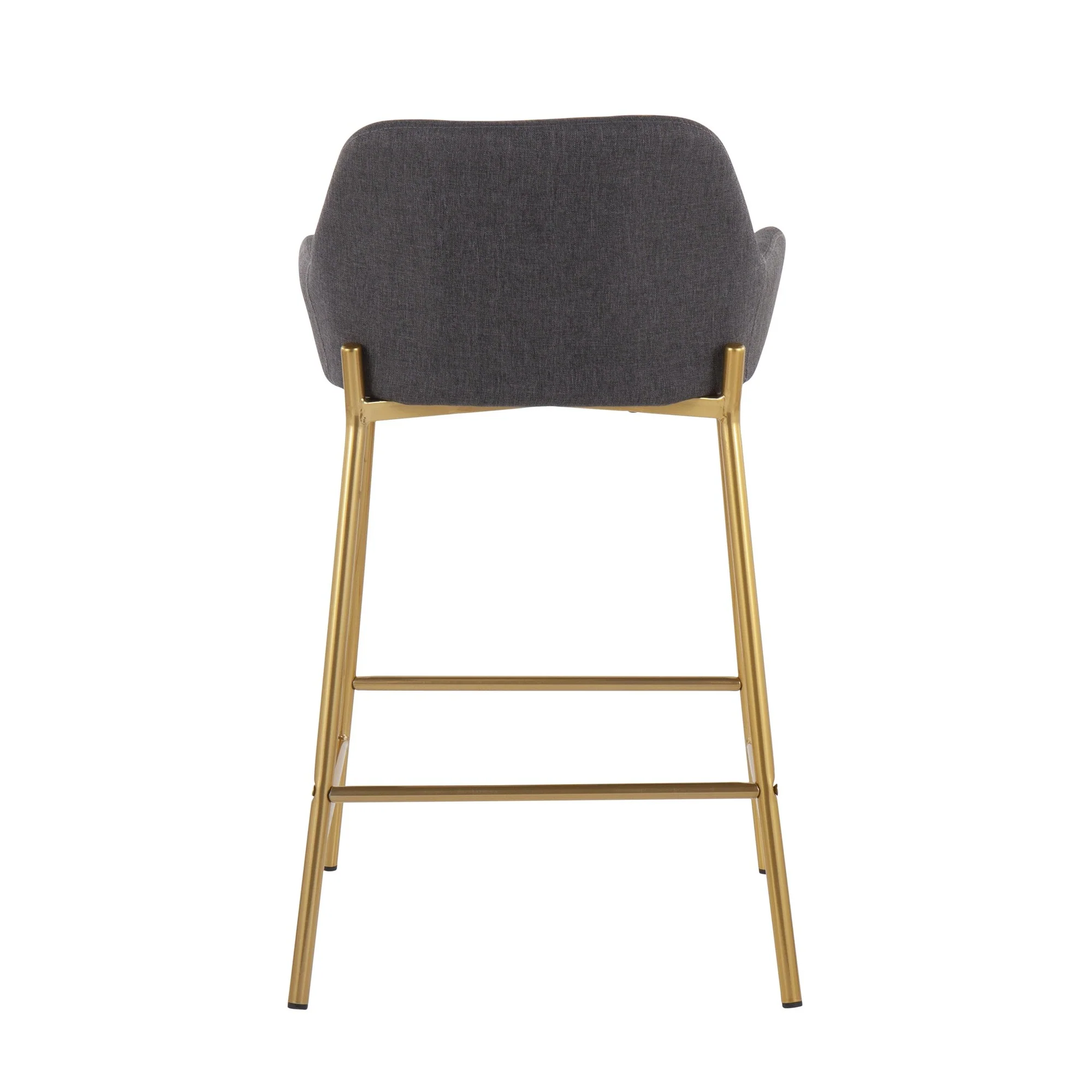 Daniella Fixed-Height Counter Stool - Set of 2 Gray By LumiSource - B24-DNLA2 AUCHAR2 - Image 10