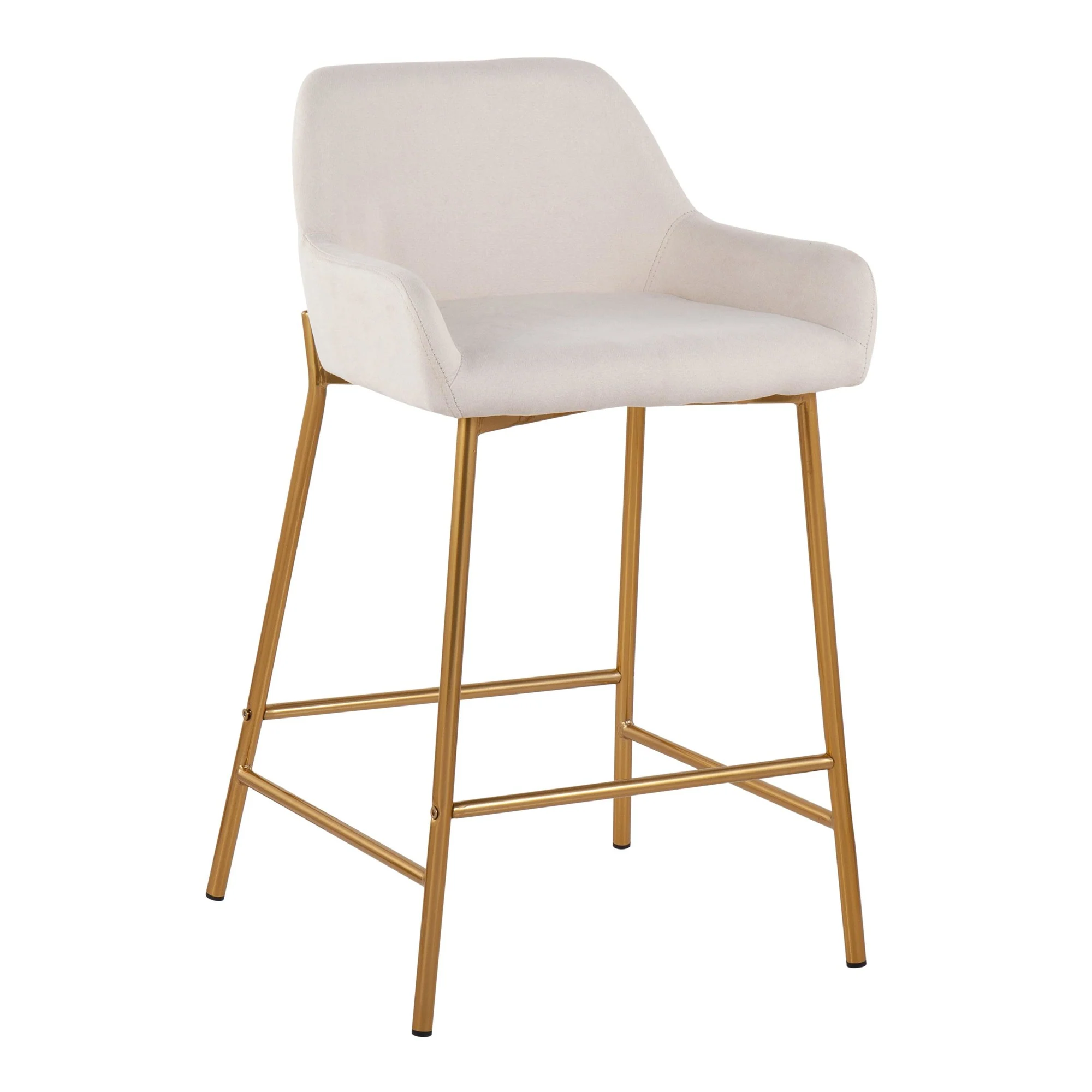 Daniella Fixed-Height Counter Stool - Set of 2 Gray By LumiSource - B24-DNLA2 AUCHAR2 - Image 17
