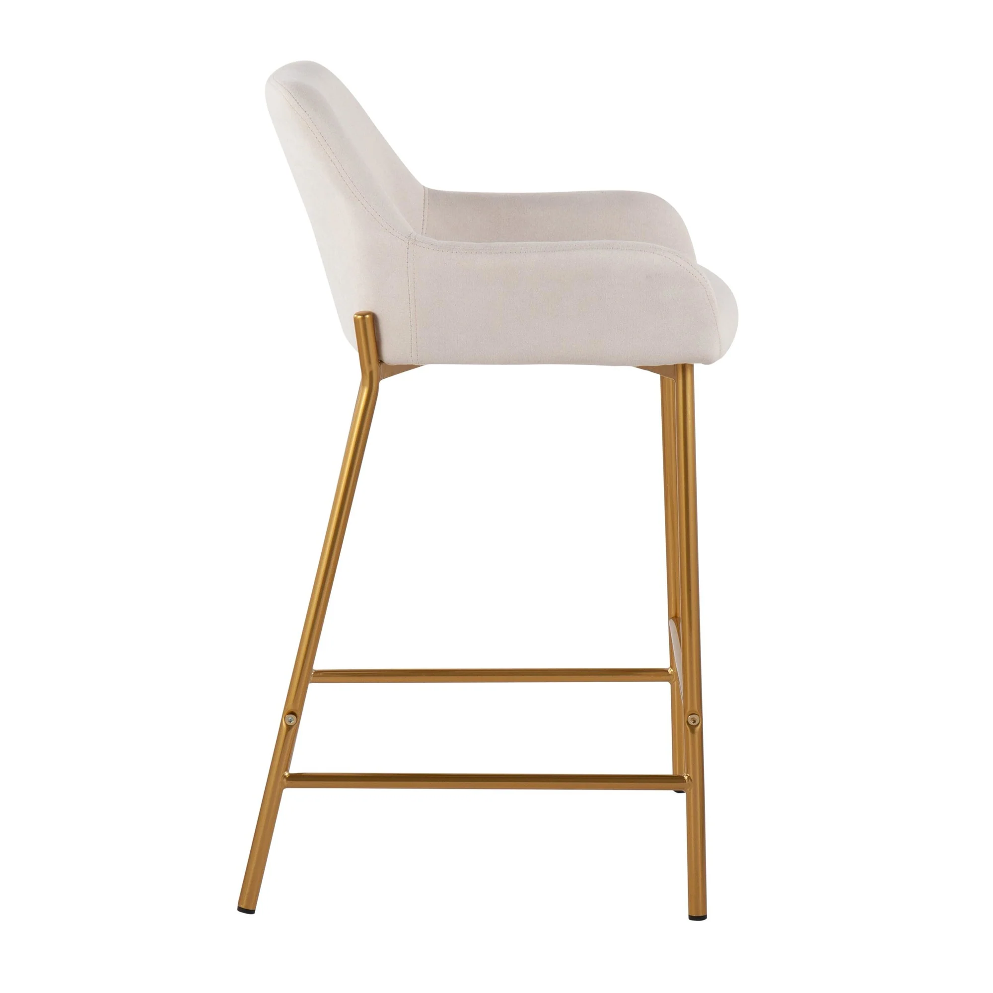 Daniella Fixed-Height Counter Stool - Set of 2 Gray By LumiSource - B24-DNLA2 AUCHAR2 - Image 18