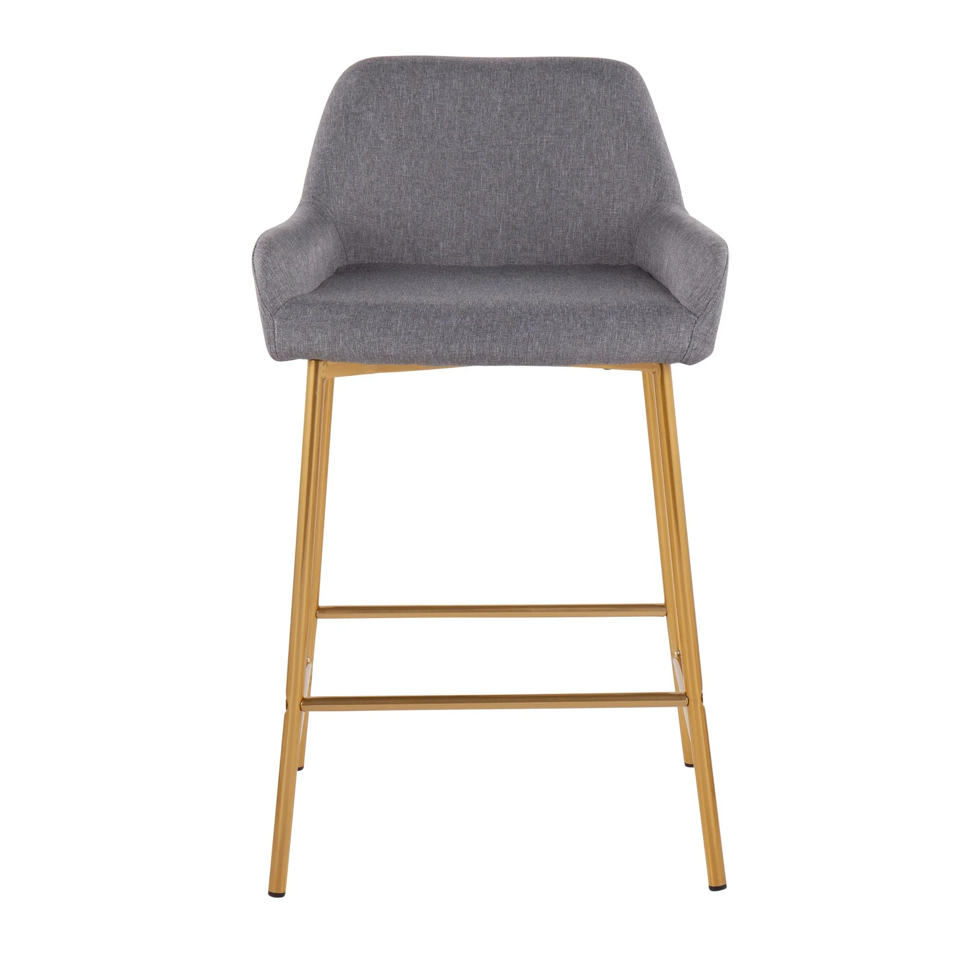 Daniella Fixed-Height Counter Stool - Set of 2 Gray By LumiSource - B24-DNLA2 AUCHAR2 - Image 22