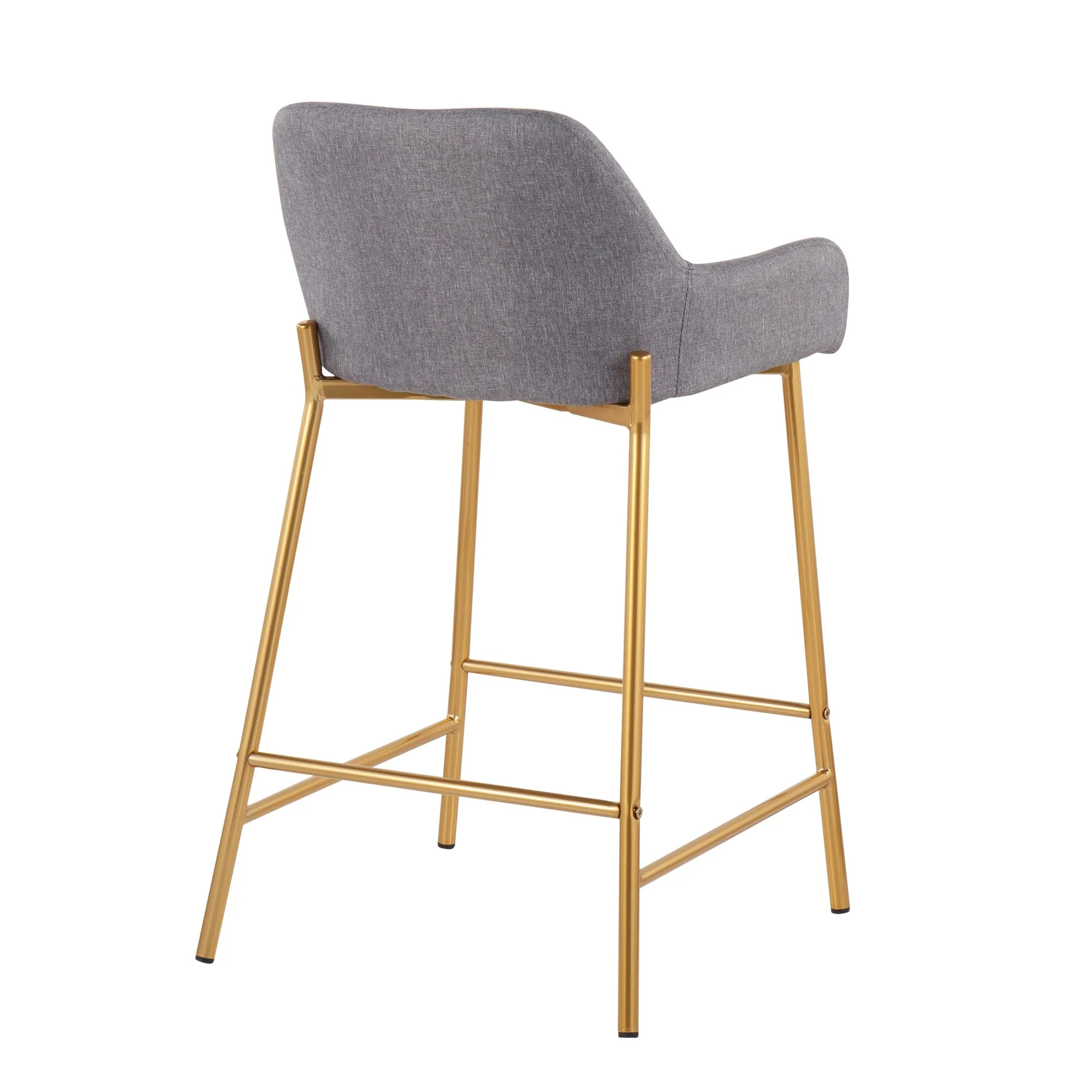 Daniella Fixed-Height Counter Stool - Set of 2 Gray By LumiSource - B24-DNLA2 AUCHAR2 - Image 29