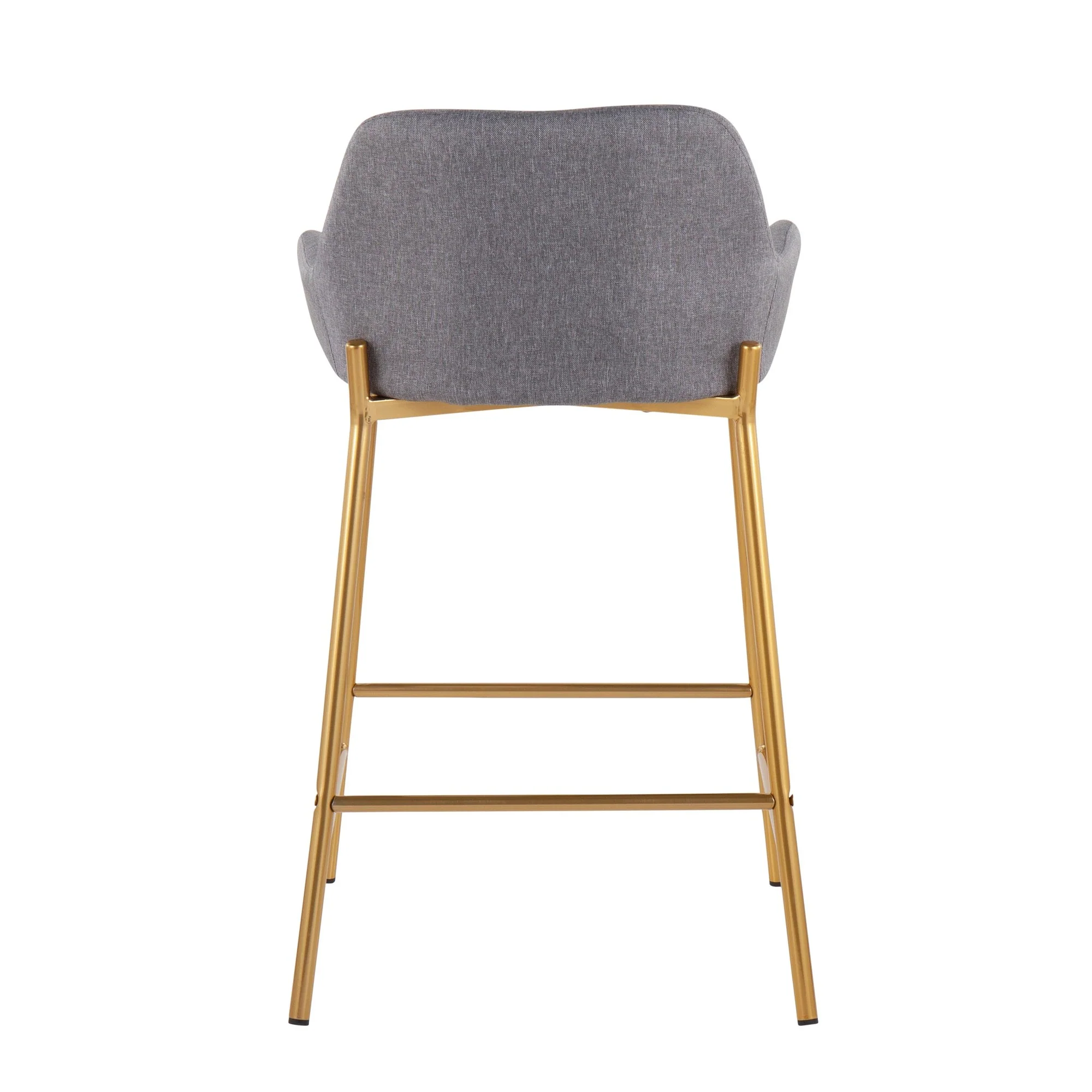 Daniella Fixed-Height Counter Stool - Set of 2 Gray By LumiSource - B24-DNLA2 AUCHAR2 - Image 30