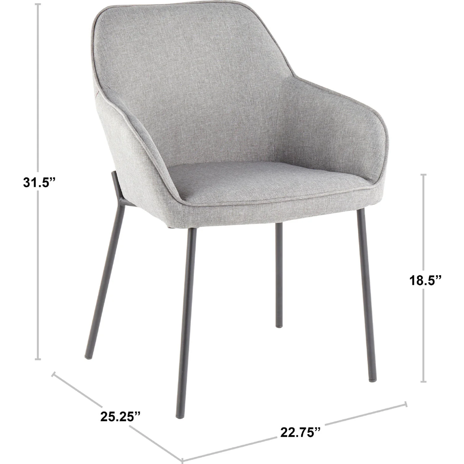 Daniella Dining Chair - Set of 2 Black By LumiSource - Image 14