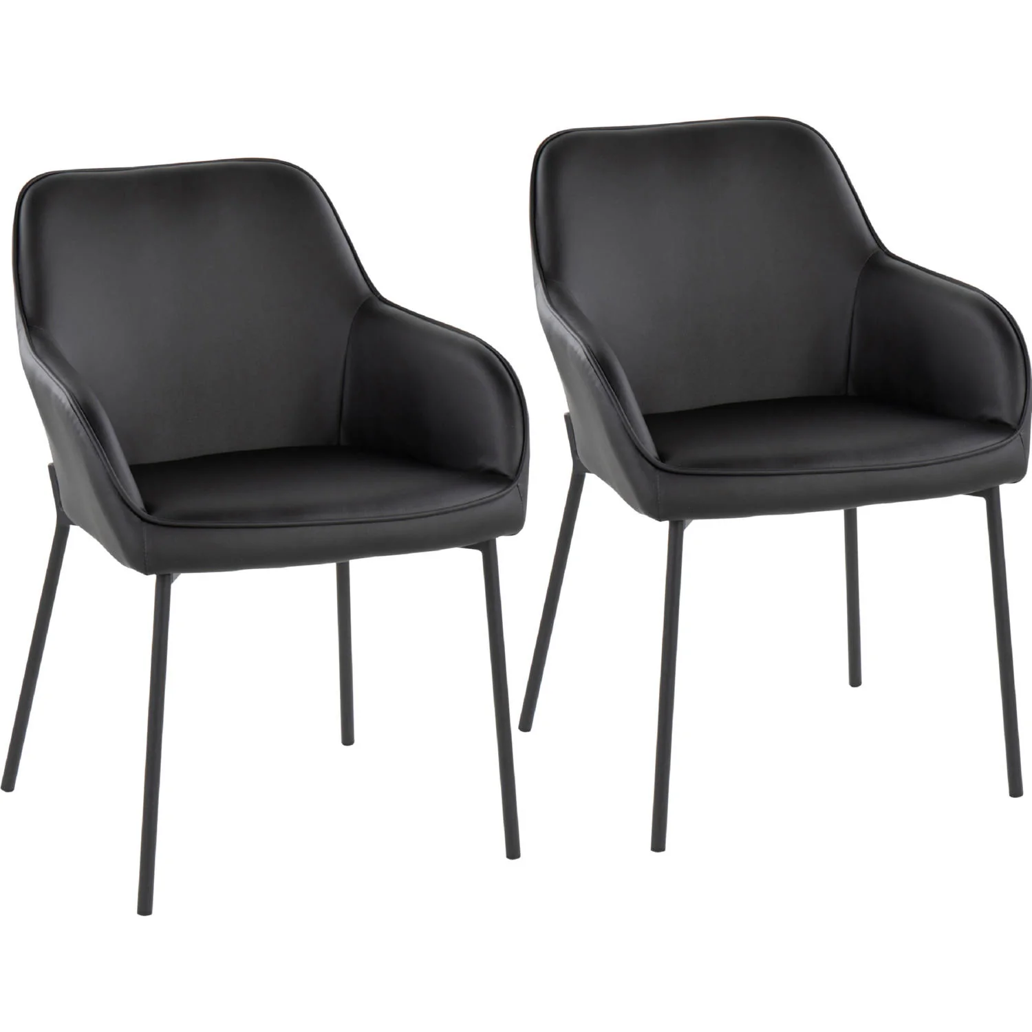 Daniella Dining Chair - Set of 2 Black By LumiSource - Image 2