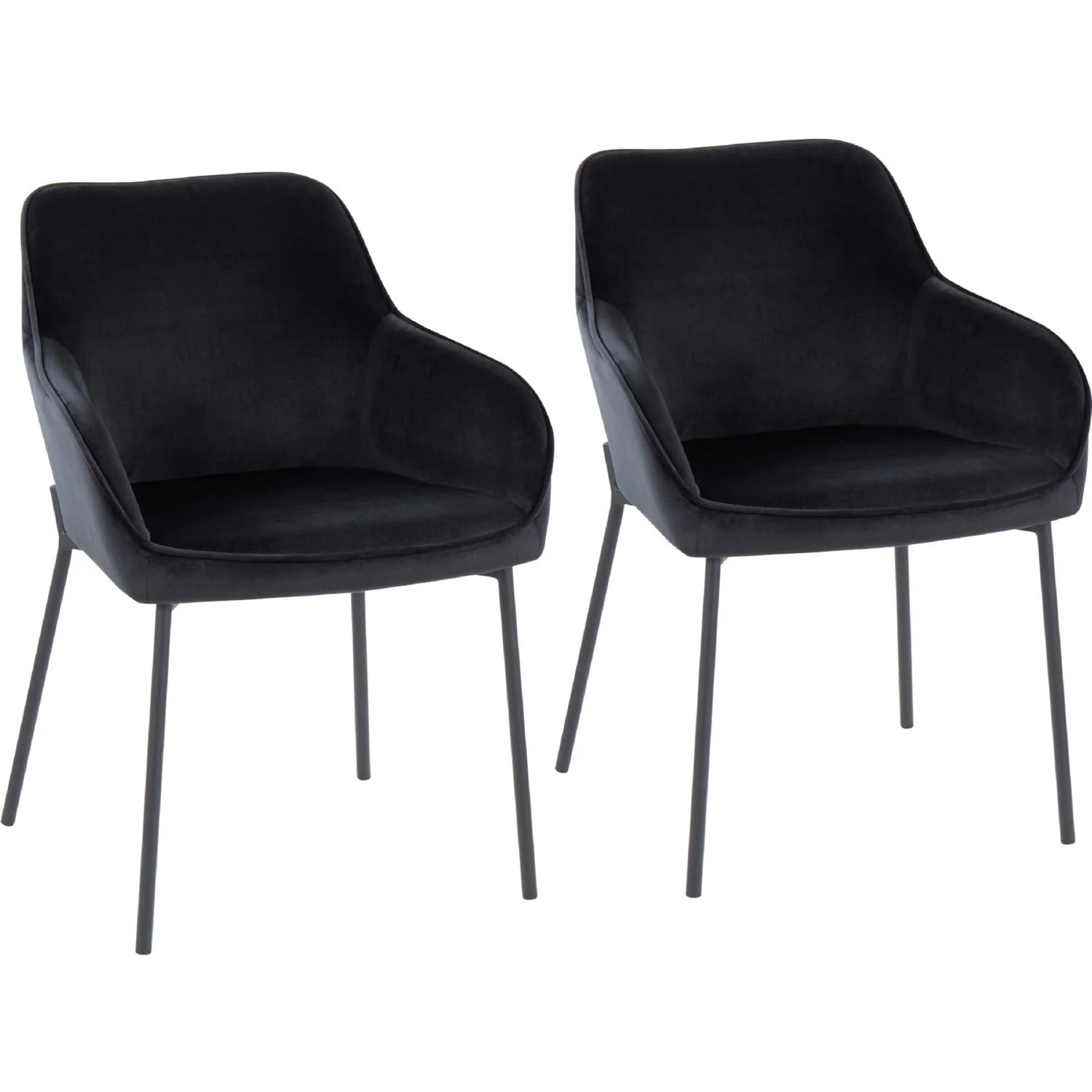 Daniella Dining Chair - Set of 2 Black By LumiSource - Image 2