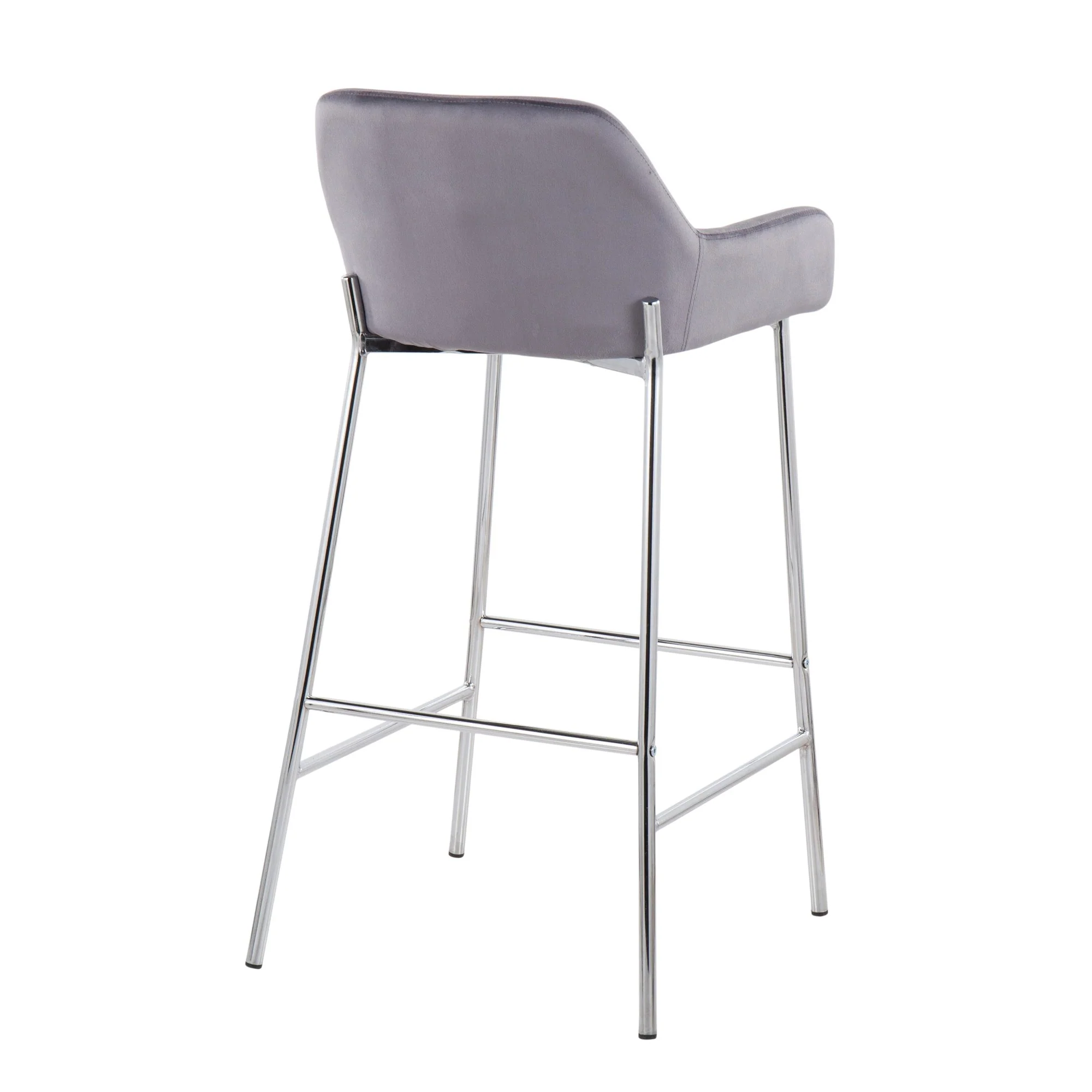 Daniella Fixed-Height Bar Stool - Set of 2 By LumiSource - B30-DNLA2 CHRMVSV2 - Image 4