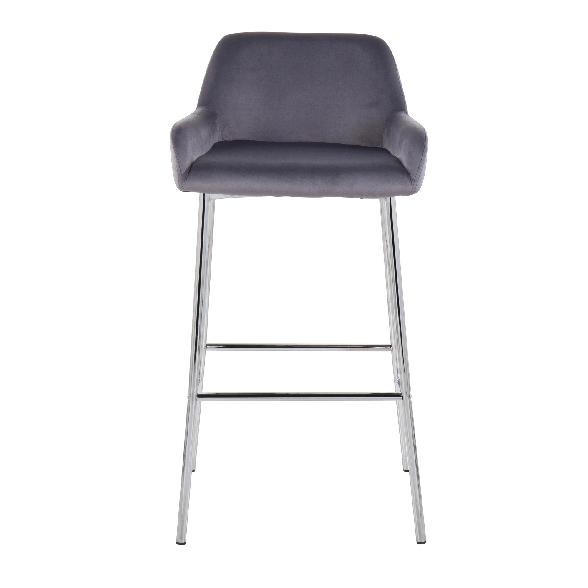 Daniella Fixed-Height Bar Stool - Set of 2 By LumiSource - B30-DNLA2 CHRMVSV2 - Image 5