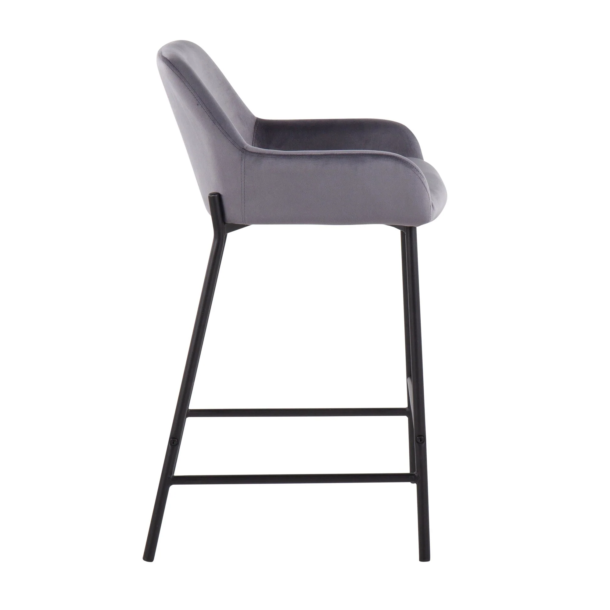 Daniella Fixed-Height Counter Stool - Set of 2 By LumiSource - B24-DNLA2 BKCR2 - Image 13