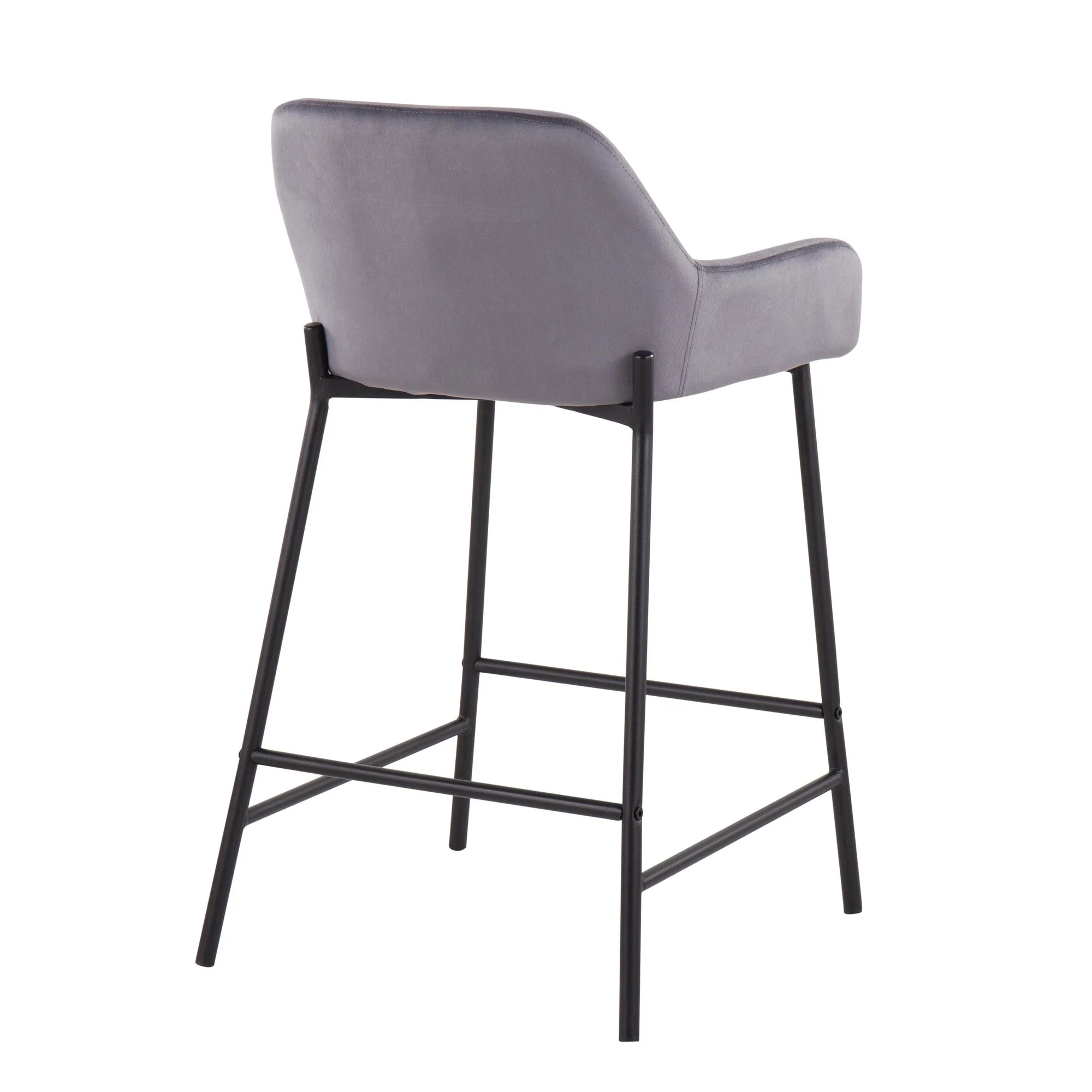 Daniella Fixed-Height Counter Stool - Set of 2 By LumiSource - B24-DNLA2 BKCR2 - Image 14