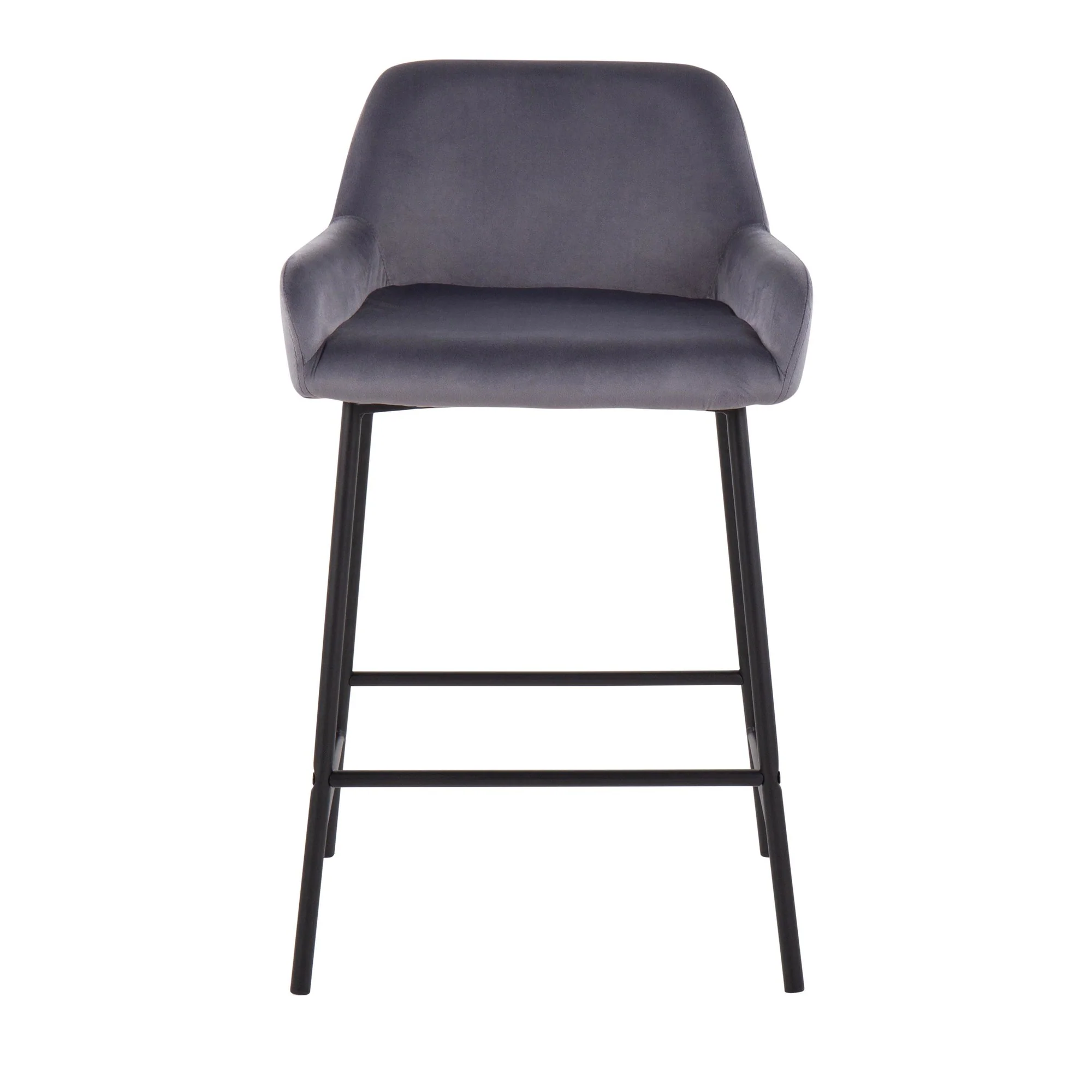 Daniella Fixed-Height Counter Stool - Set of 2 By LumiSource - B24-DNLA2 BKCR2 - Image 15
