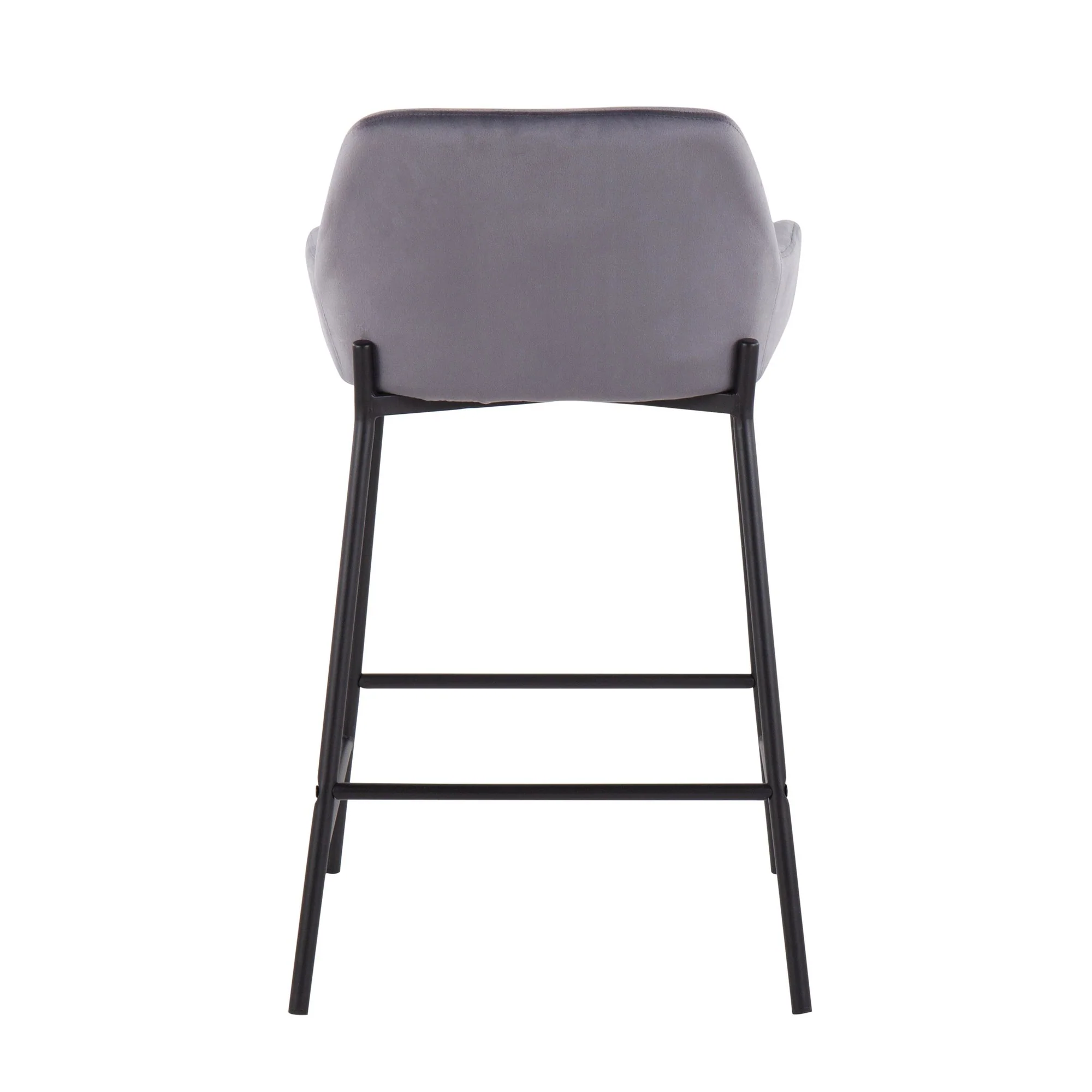Daniella Fixed-Height Counter Stool - Set of 2 By LumiSource - B24-DNLA2 BKCR2 - Image 16
