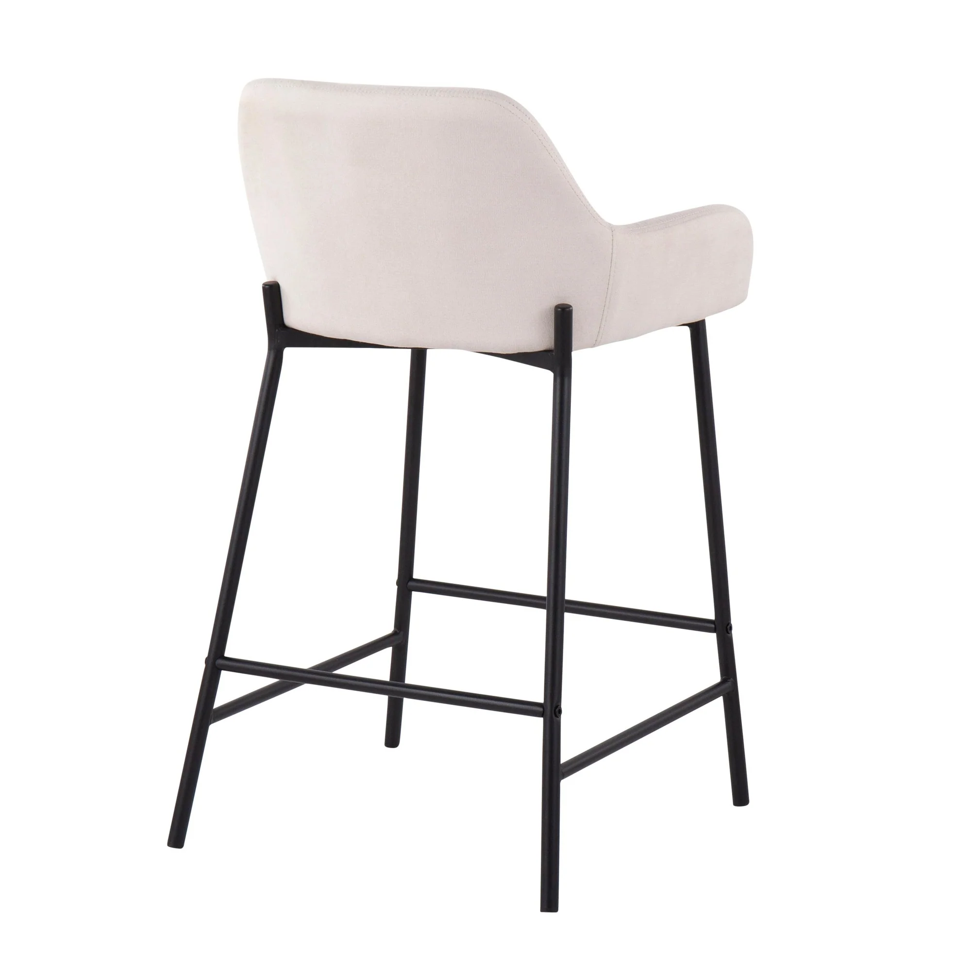 Daniella Fixed-Height Counter Stool - Set of 2 By LumiSource - B24-DNLA2 BKCR2 - Image 6