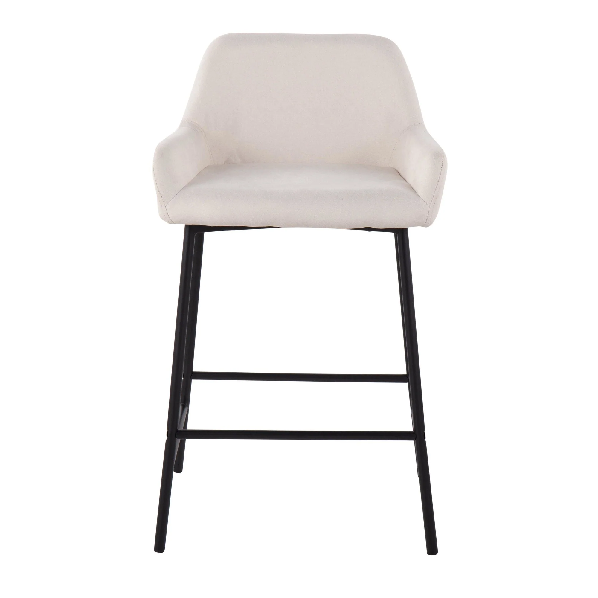 Daniella Fixed-Height Counter Stool - Set of 2 By LumiSource - B24-DNLA2 BKCR2 - Image 7