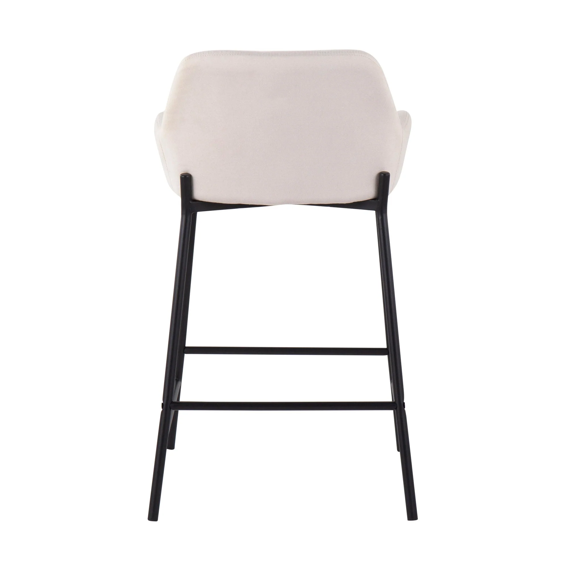 Daniella Fixed-Height Counter Stool - Set of 2 By LumiSource - B24-DNLA2 BKCR2 - Image 8