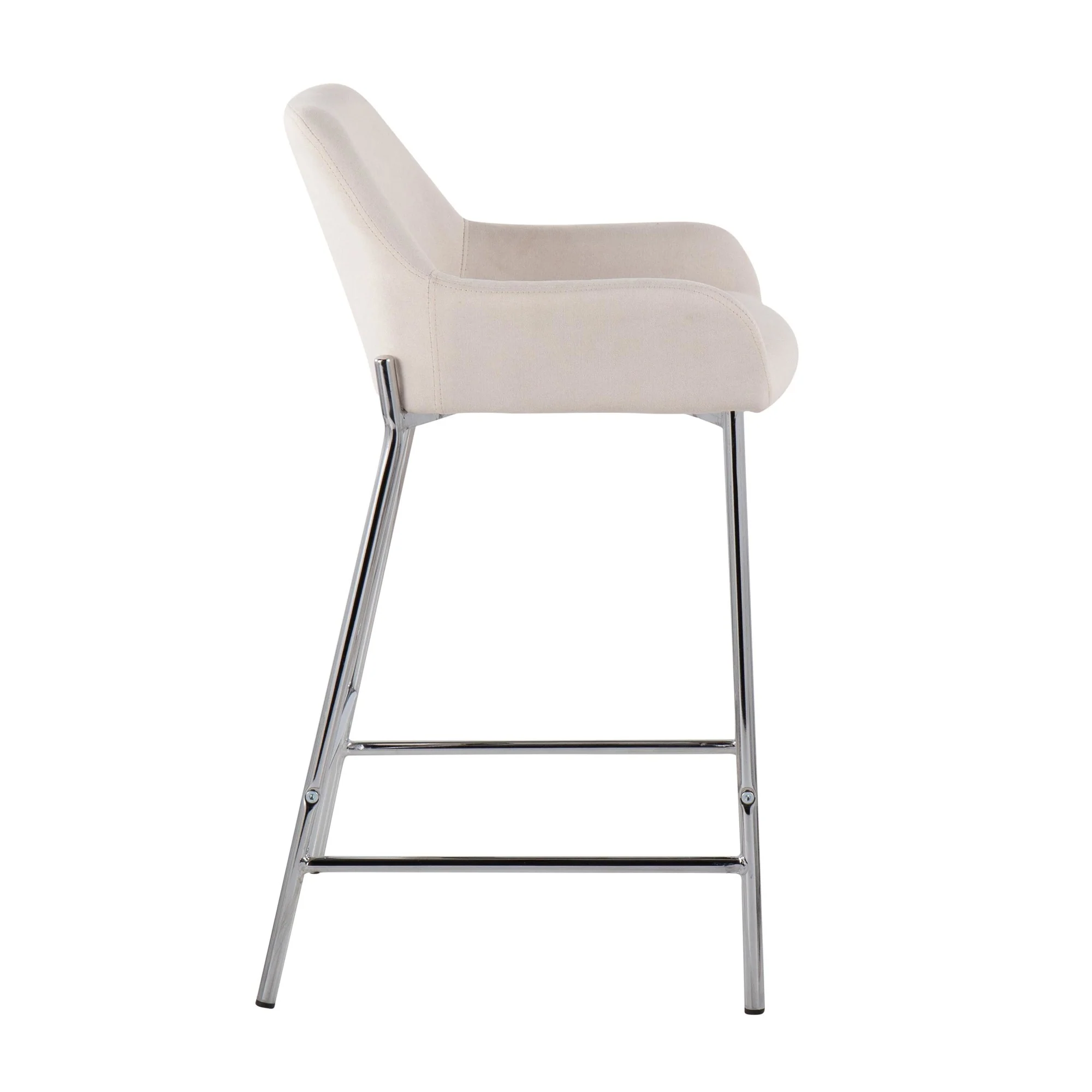 Daniella Fixed-Height Counter Stool - Set of 2 By LumiSource - B24-DNLA2 CHRMCR2 - Image 5