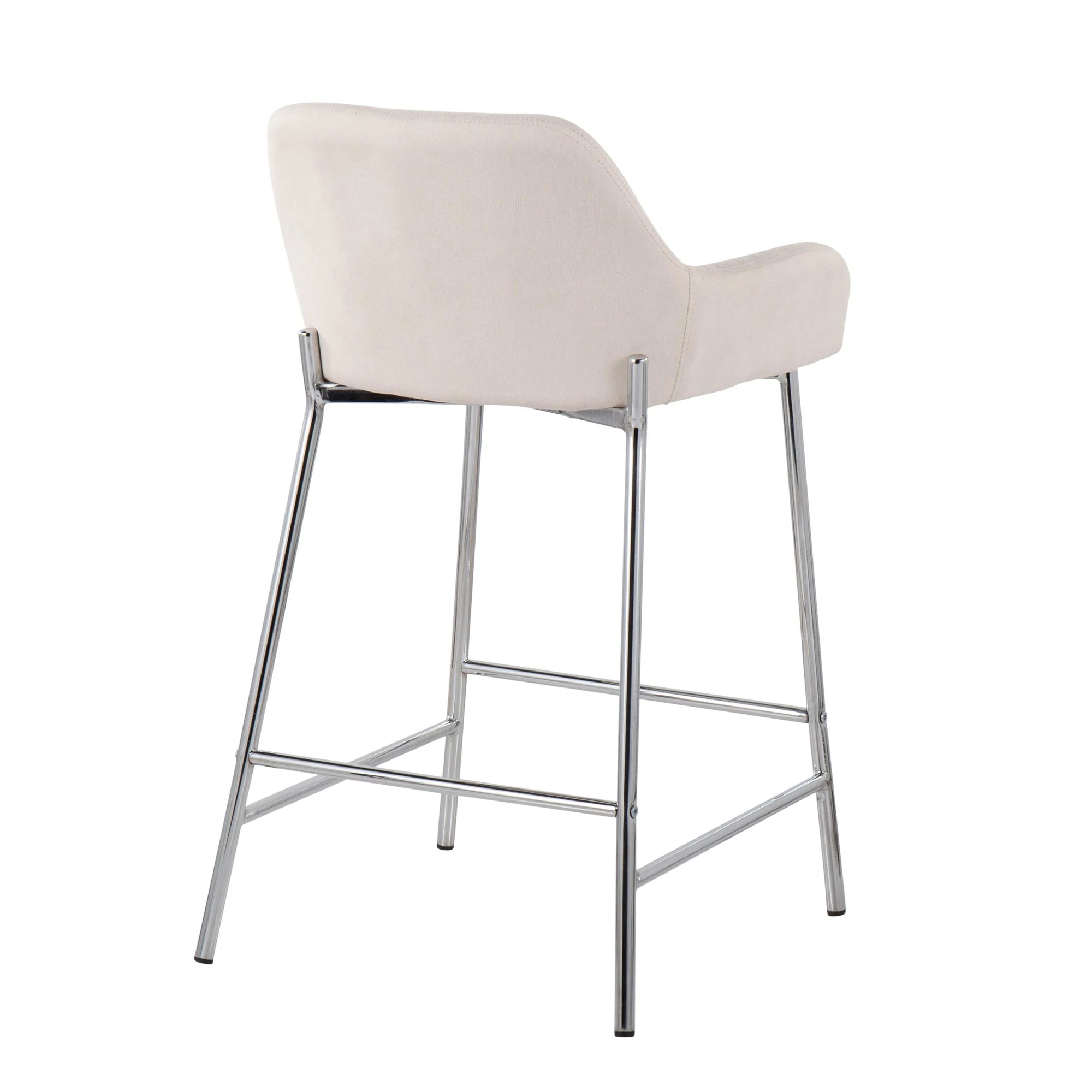 Daniella Fixed-Height Counter Stool - Set of 2 By LumiSource - B24-DNLA2 CHRMCR2 - Image 6