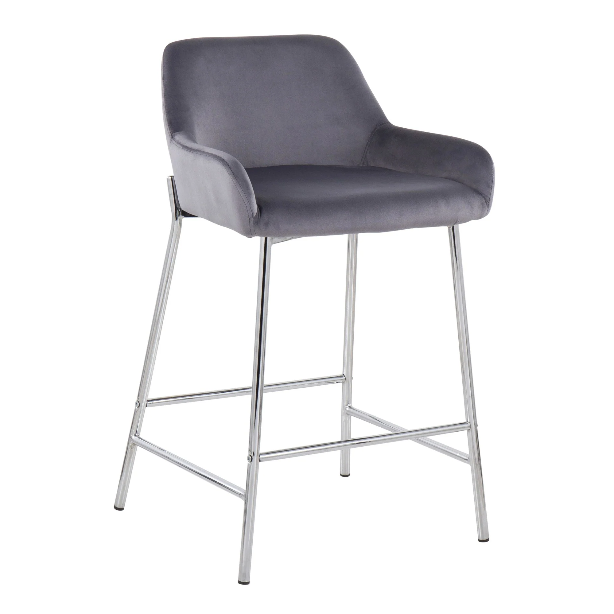 Daniella Fixed-Height Counter Stool - Set of 2 By LumiSource - B24-DNLA2 CHRMVSV2 - Image 4