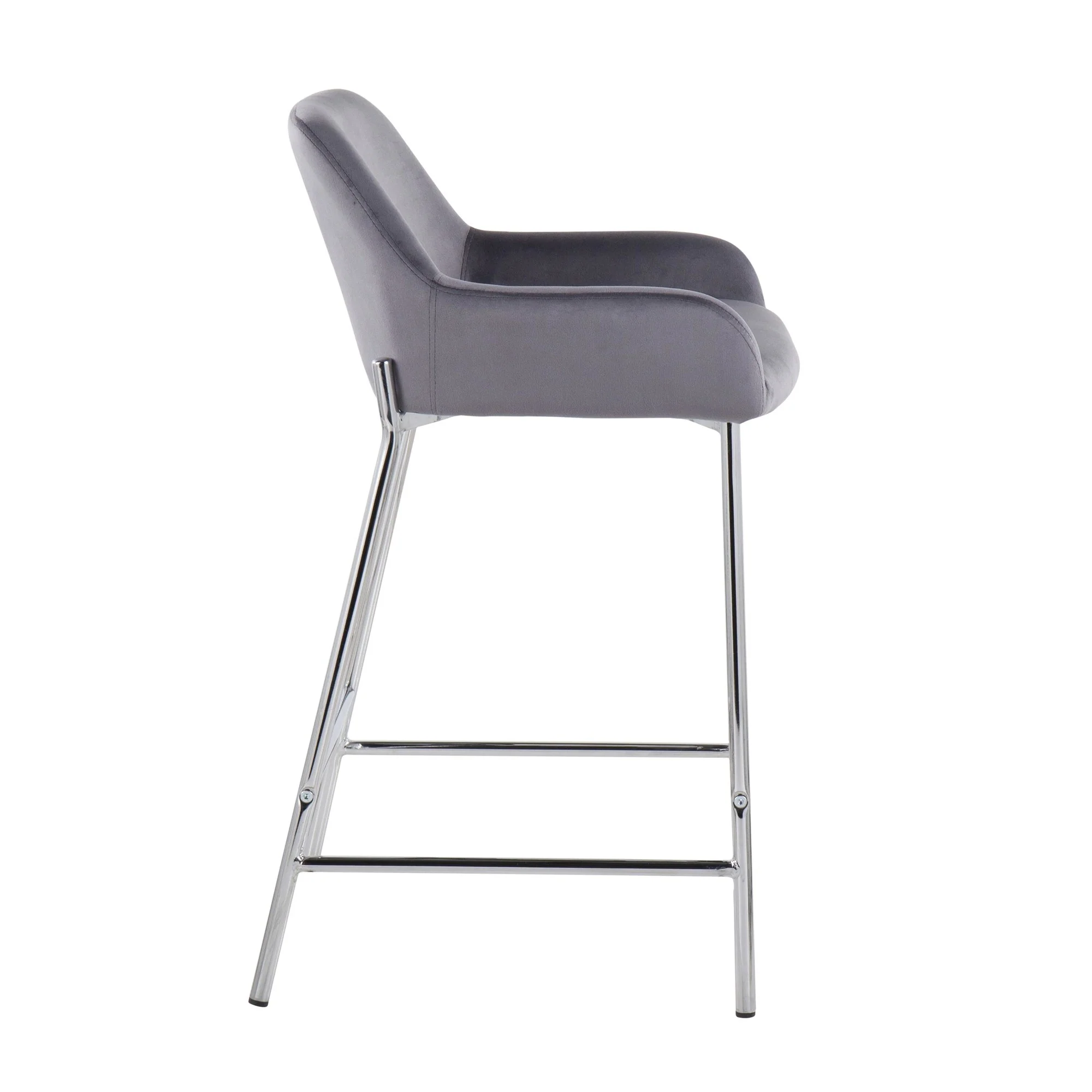 Daniella Fixed-Height Counter Stool - Set of 2 By LumiSource - B24-DNLA2 CHRMVSV2 - Image 5