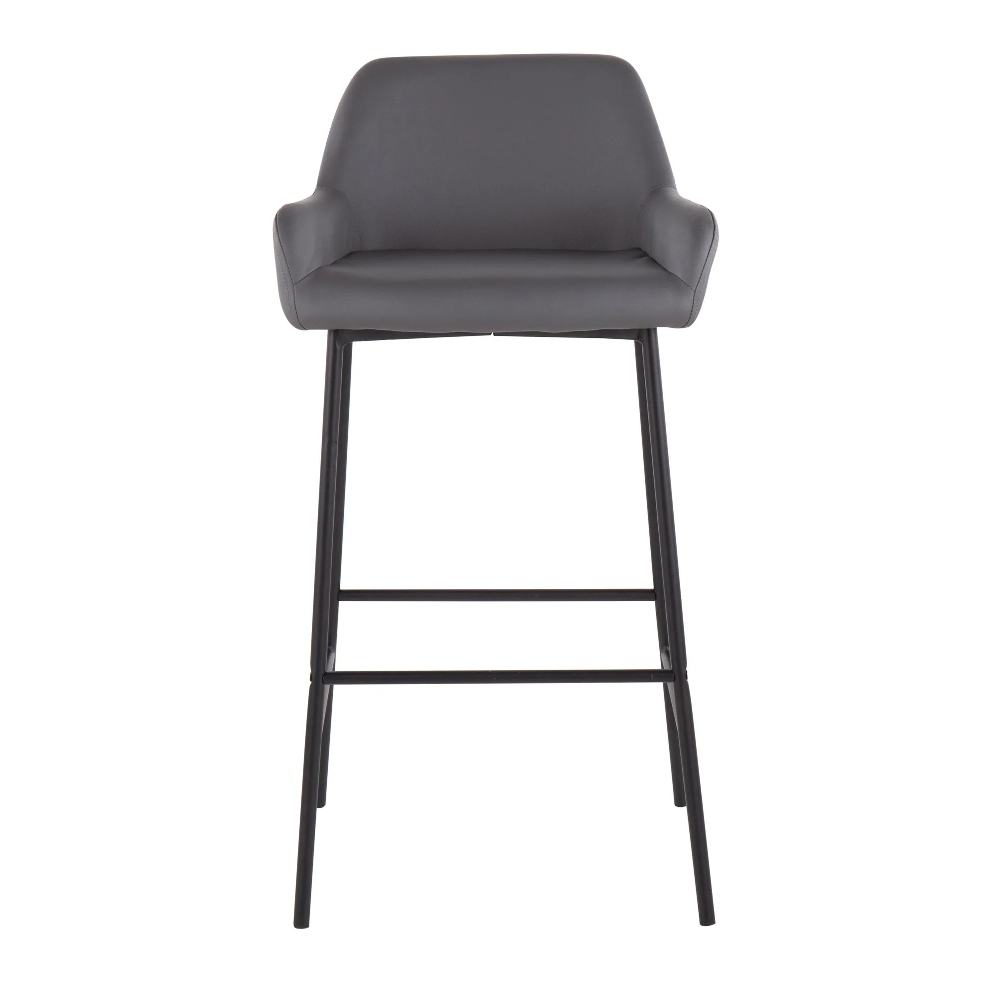 Daniella Fixed-Height Bar Stool - Set of 2 Cream By LumiSource - B30-DNLA2 BKPUCAM2 - Image 10