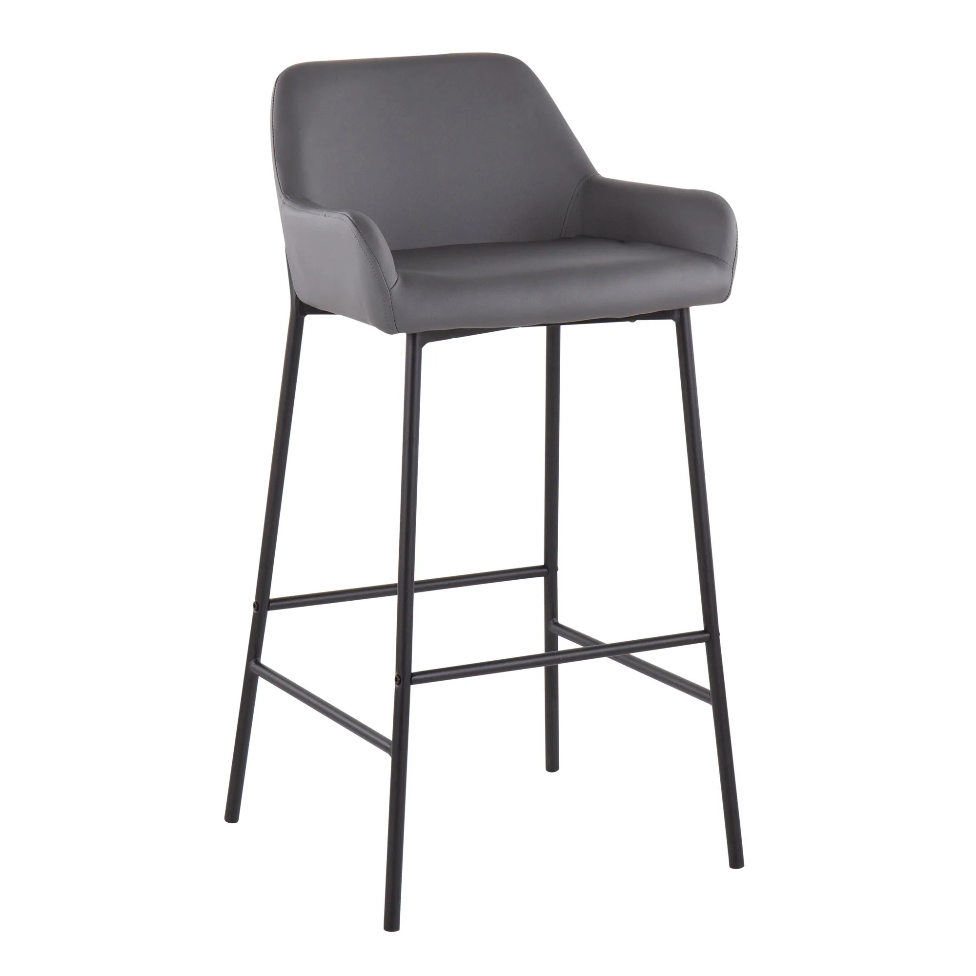 Daniella Fixed-Height Bar Stool - Set of 2 Cream By LumiSource - B30-DNLA2 BKPUCAM2 - Image 13