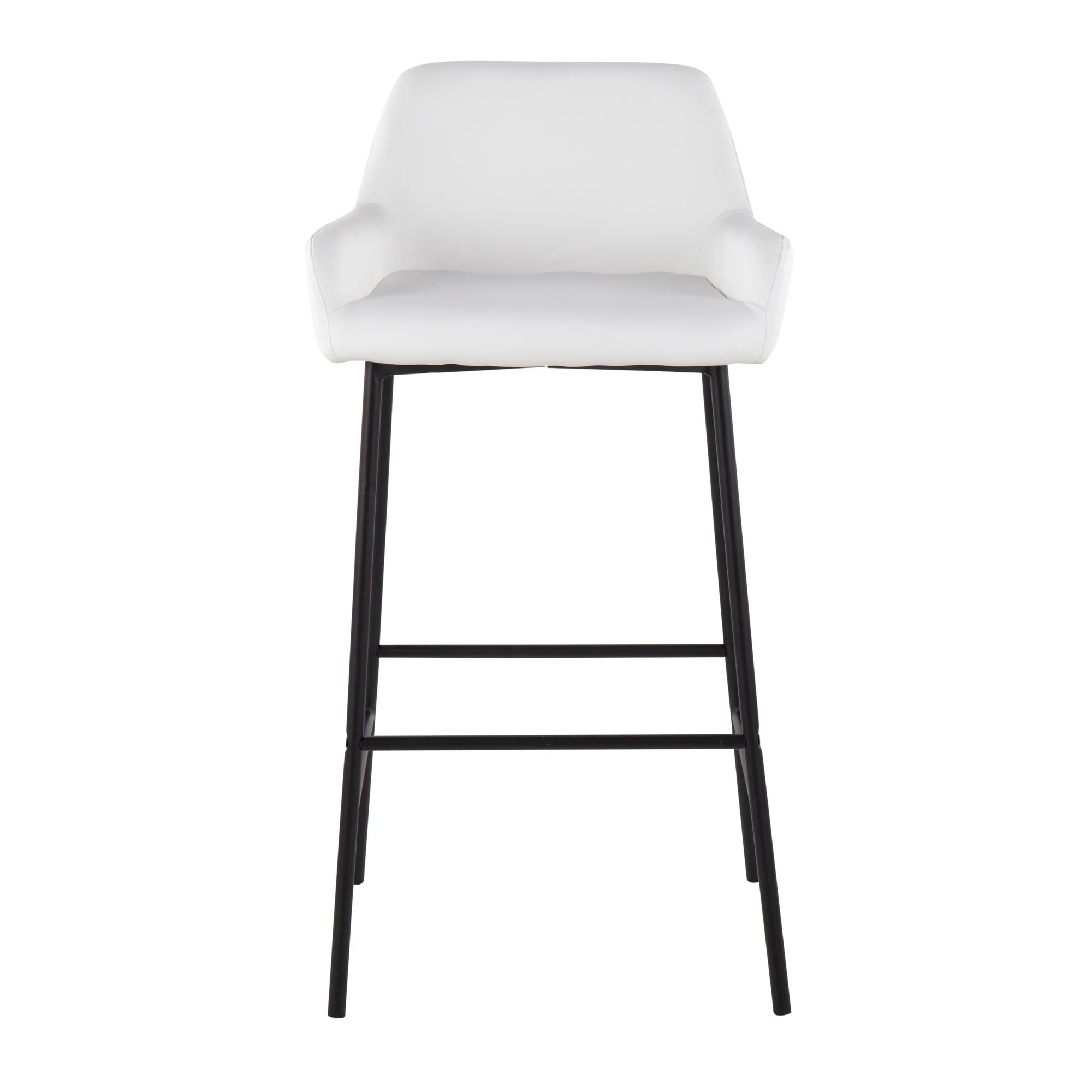 Daniella Fixed-Height Bar Stool - Set of 2 Cream By LumiSource - B30-DNLA2 BKPUCAM2 - Image 18