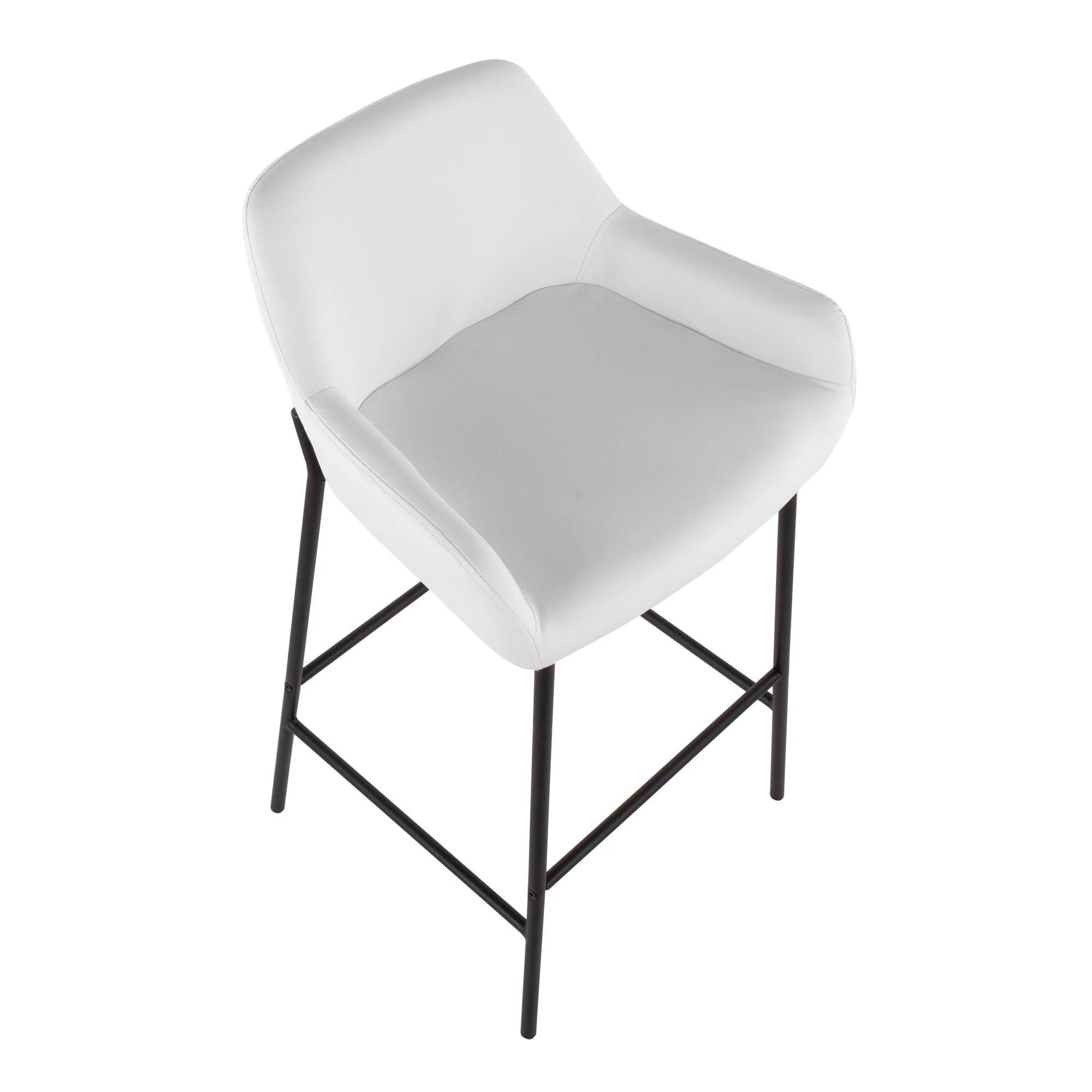 Daniella Fixed-Height Bar Stool - Set of 2 Cream By LumiSource - B30-DNLA2 BKPUCAM2 - Image 19