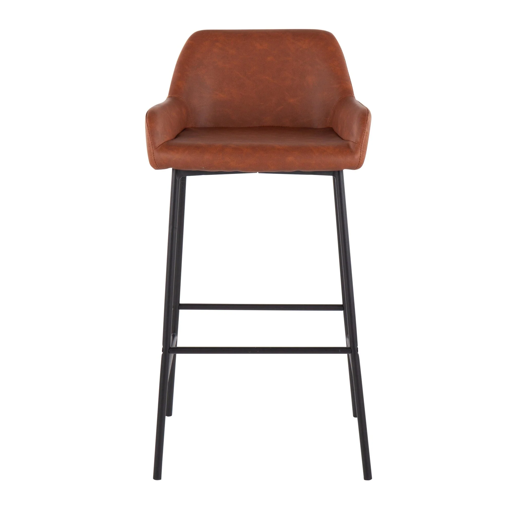 Daniella Fixed-Height Bar Stool - Set of 2 Cream By LumiSource - B30-DNLA2 BKPUCAM2 - Image 2