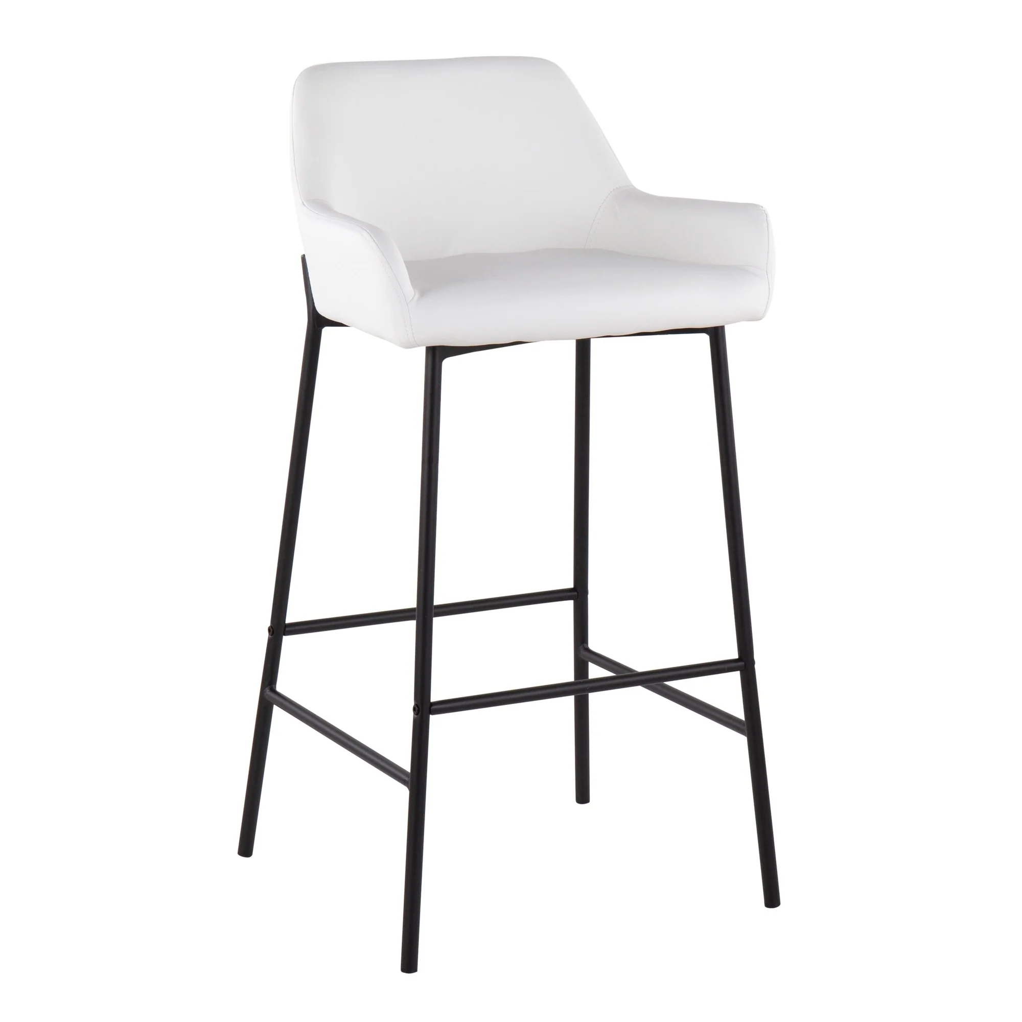 Daniella Fixed-Height Bar Stool - Set of 2 Cream By LumiSource - B30-DNLA2 BKPUCAM2 - Image 21