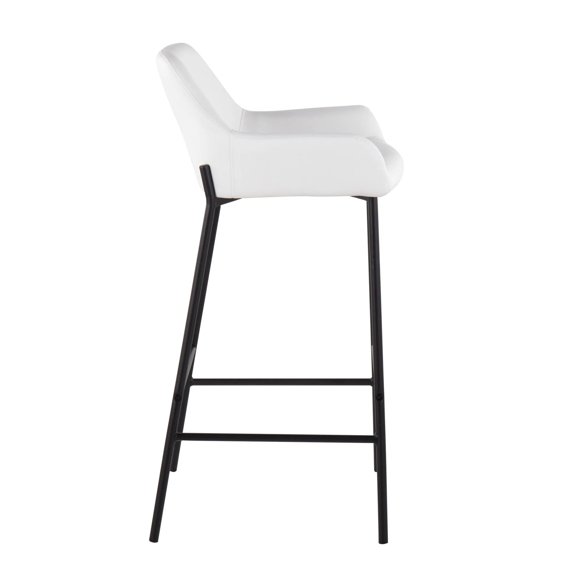 Daniella Fixed-Height Bar Stool - Set of 2 Cream By LumiSource - B30-DNLA2 BKPUCAM2 - Image 22