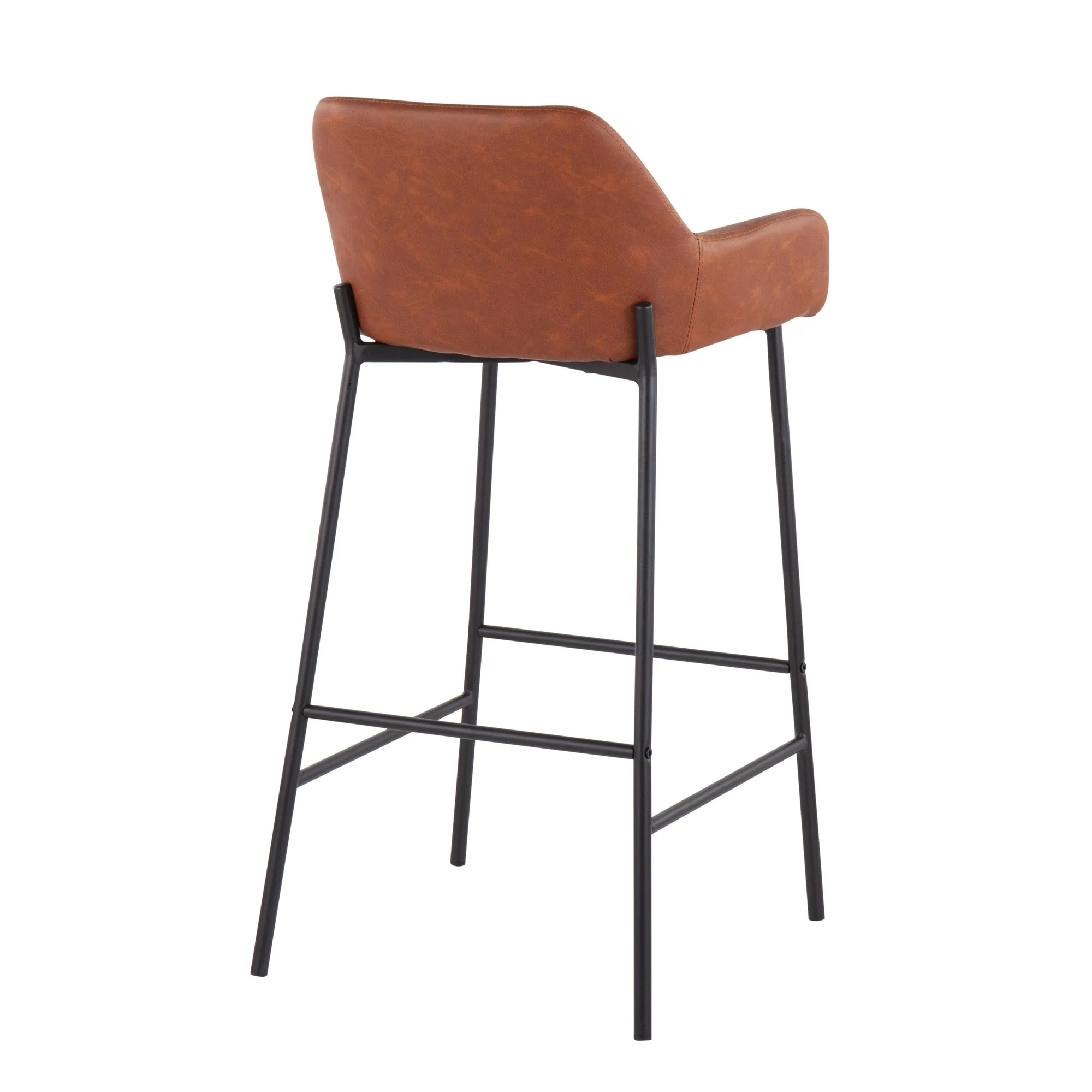 Daniella Fixed-Height Bar Stool - Set of 2 Cream By LumiSource - B30-DNLA2 BKPUCAM2 - Image 7