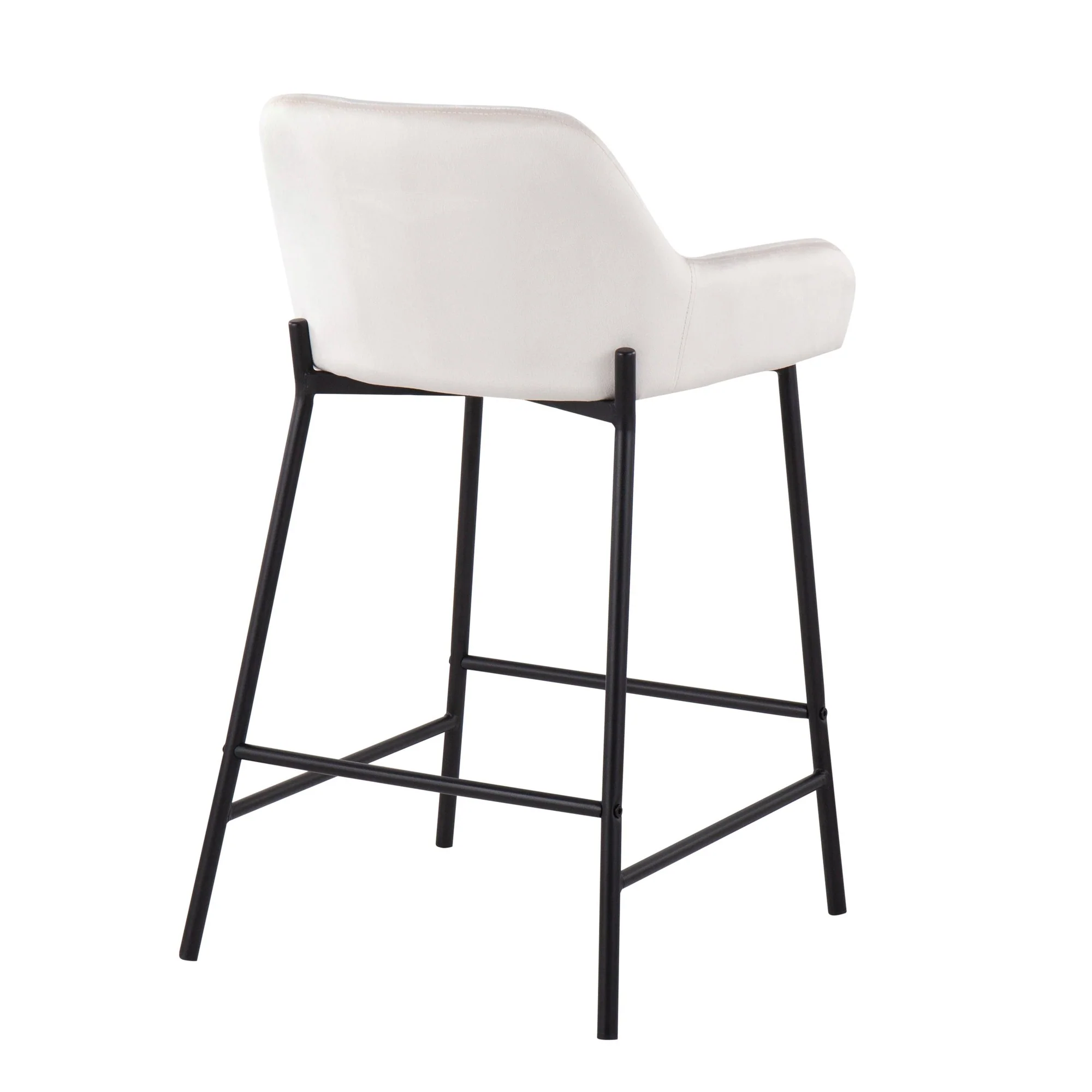 Daniella Fixed-Height Counter Stool - Set of 2 Black By LumiSource - B24-DNLA2 BKVBK2 - Image 19