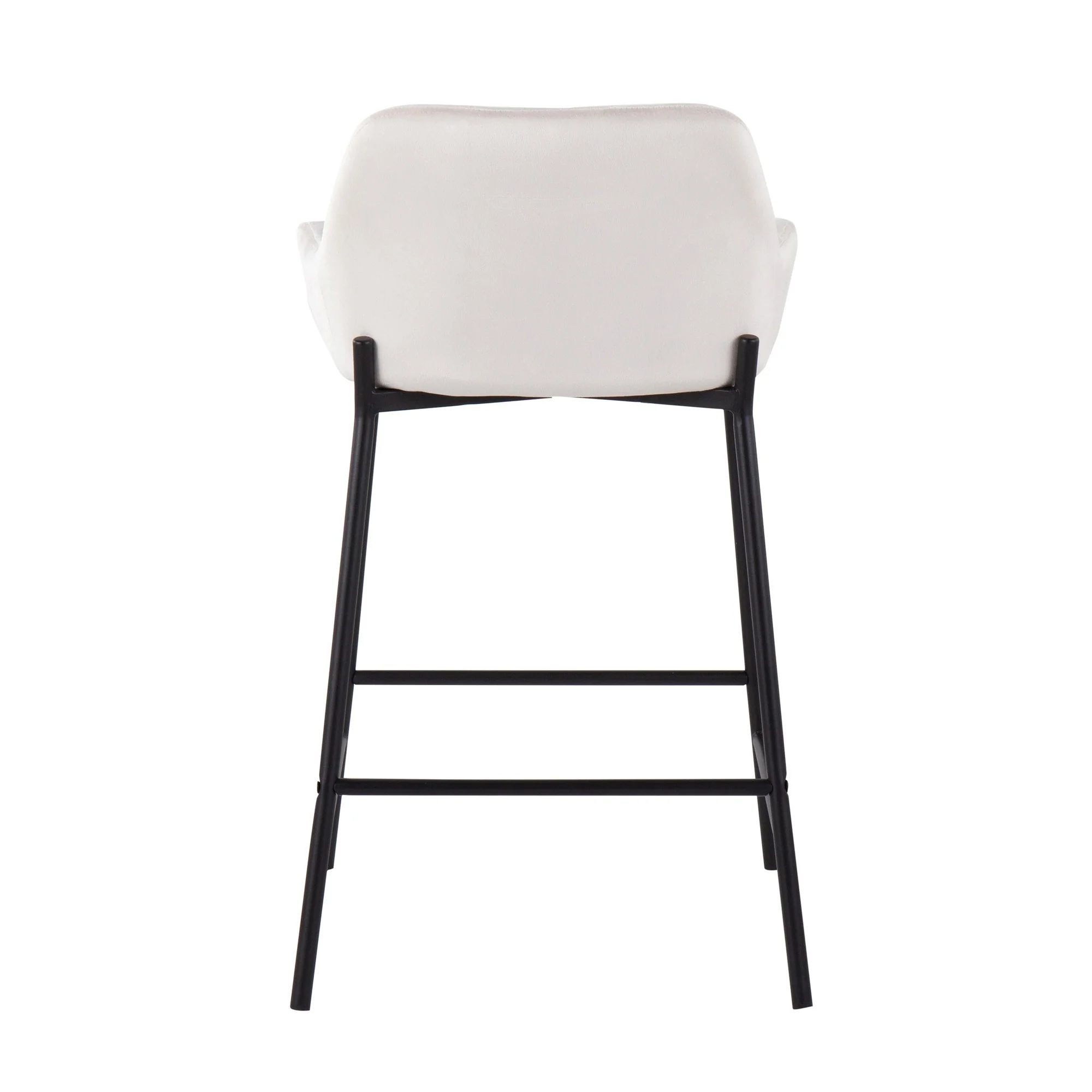 Daniella Fixed-Height Counter Stool - Set of 2 Black By LumiSource - B24-DNLA2 BKVBK2 - Image 20