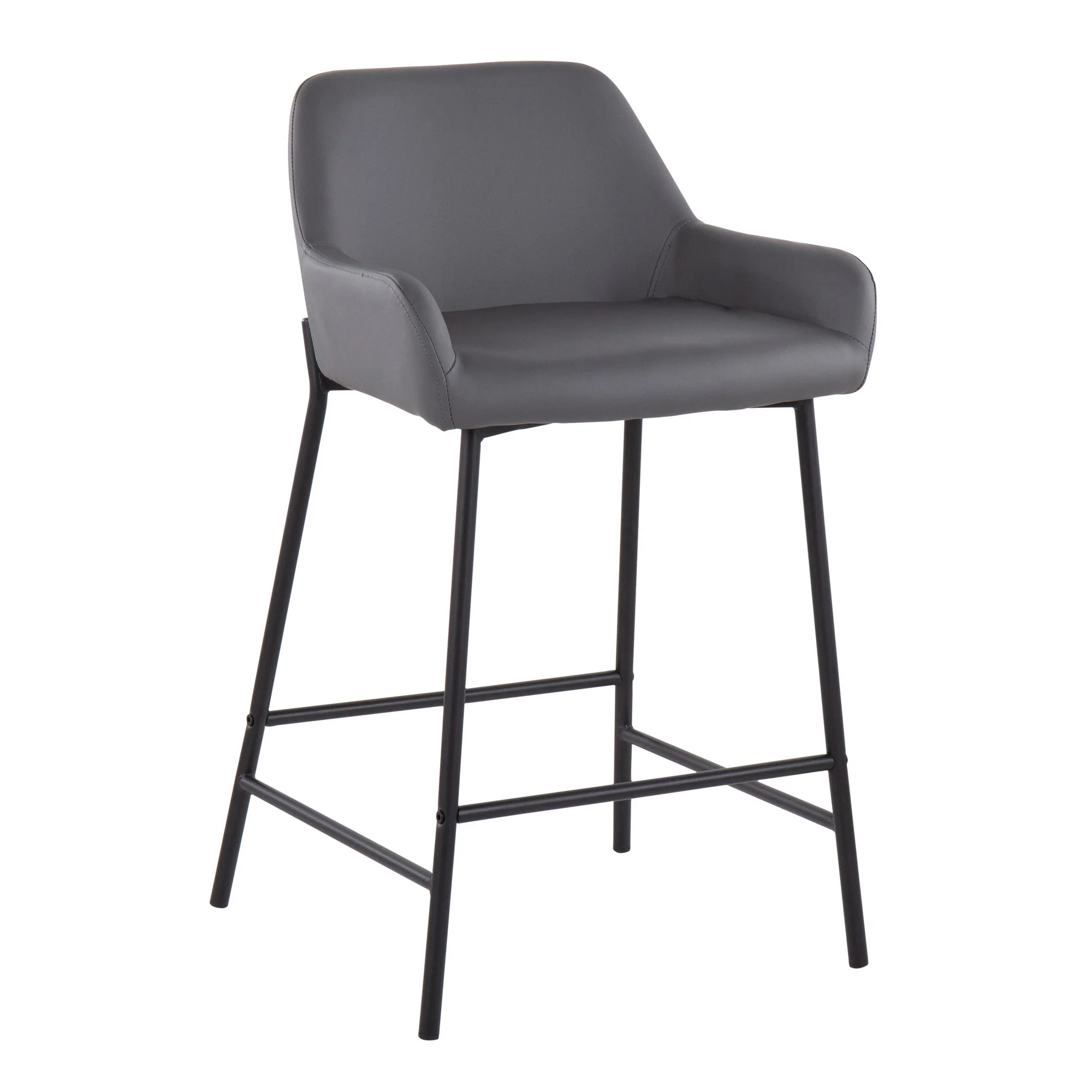 Daniella Fixed-Height Counter Stool - Set of 2 Cream By LumiSource - B24-DNLA2 BKPUCAM2 - Image 17