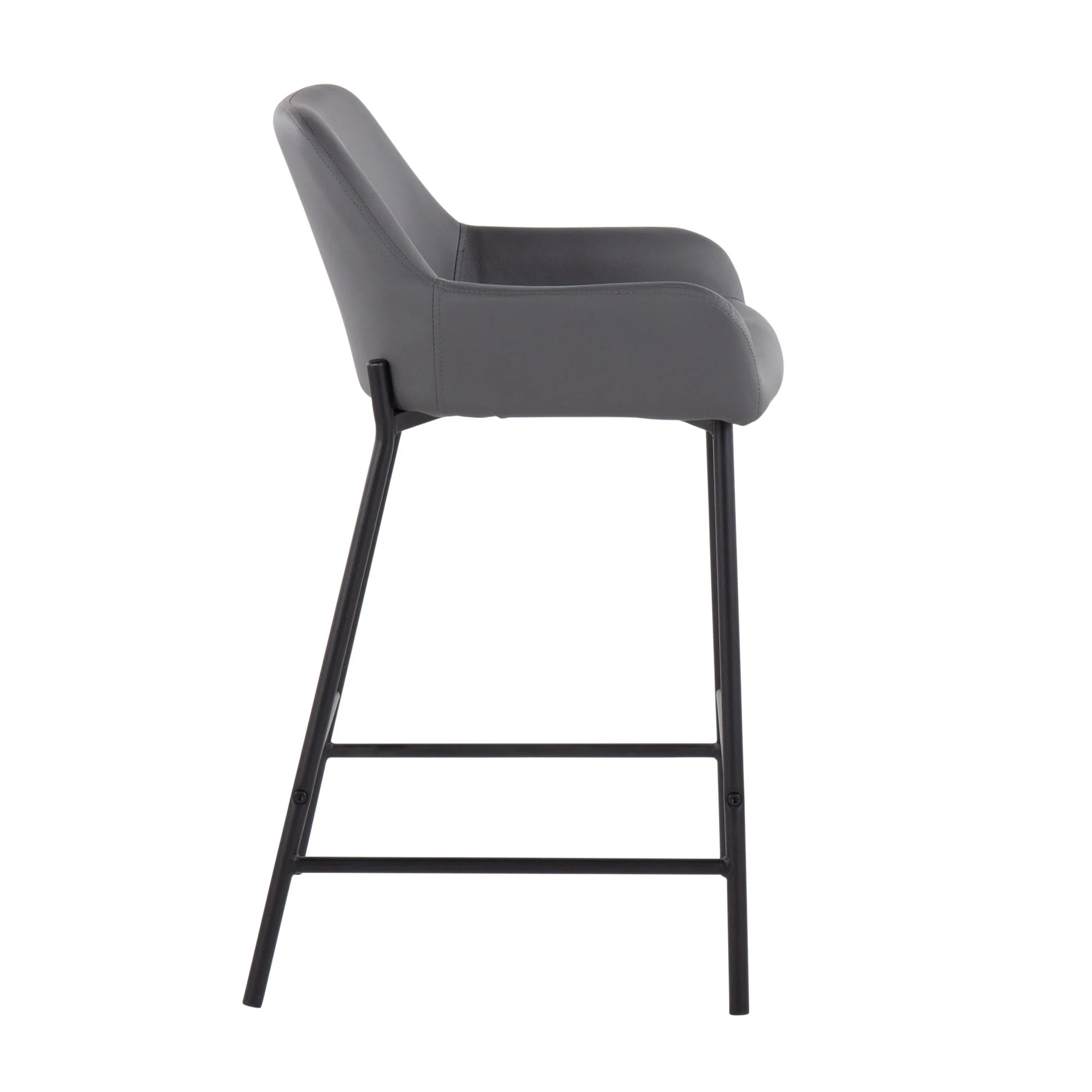 Daniella Fixed-Height Counter Stool - Set of 2 Cream By LumiSource - B24-DNLA2 BKPUCAM2 - Image 18