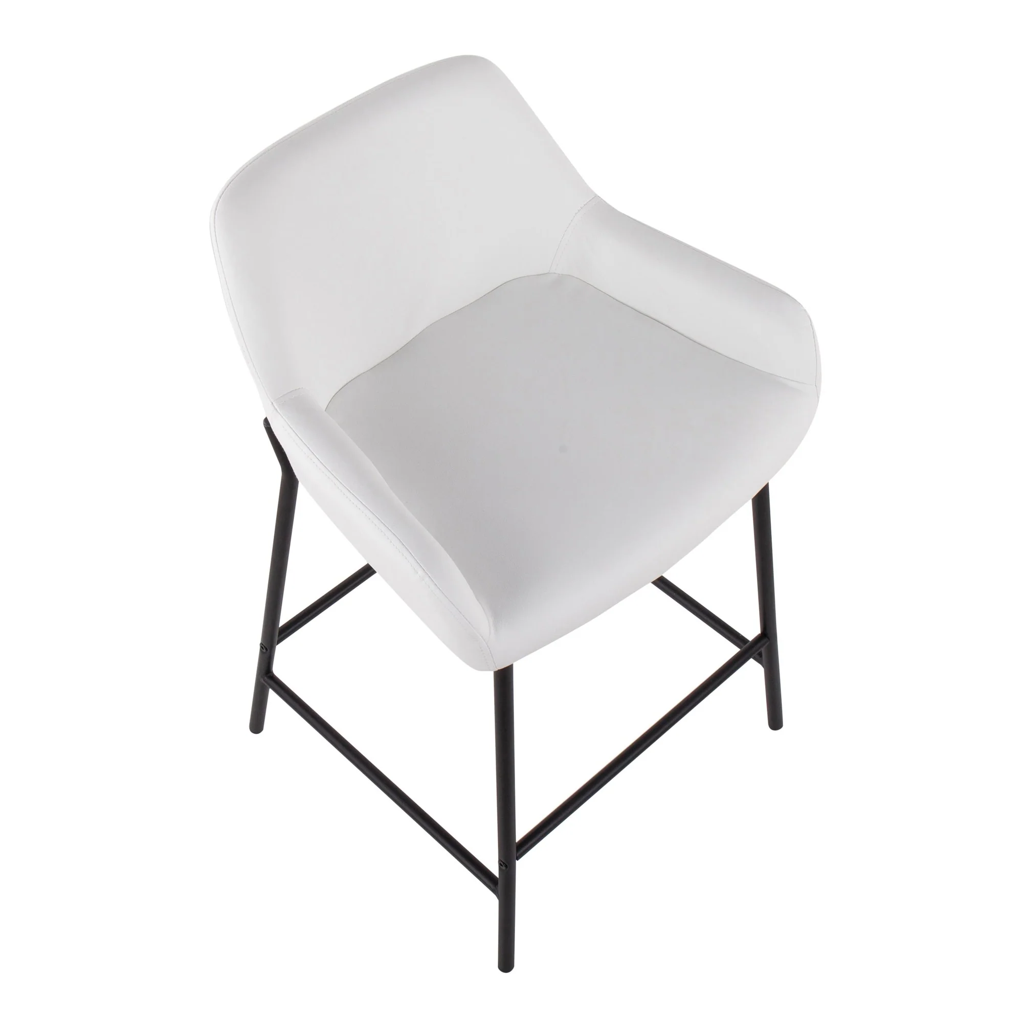 Daniella Fixed-Height Counter Stool - Set of 2 Cream By LumiSource - B24-DNLA2 BKPUCAM2 - Image 23