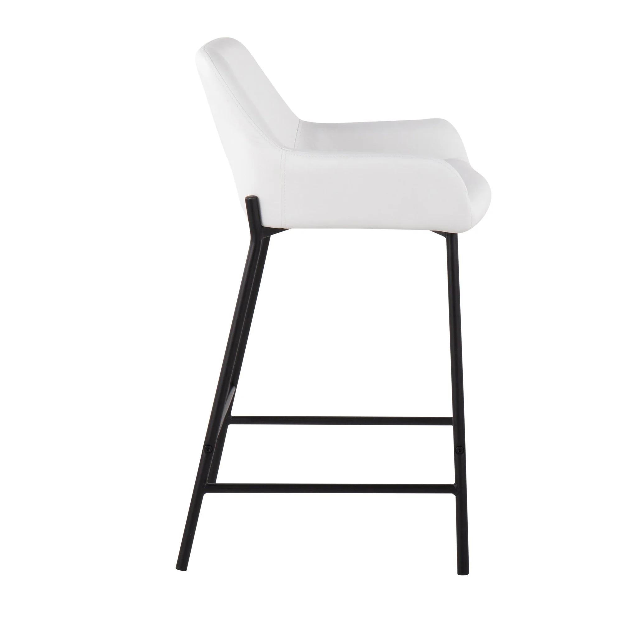 Daniella Fixed-Height Counter Stool - Set of 2 Cream By LumiSource - B24-DNLA2 BKPUCAM2 - Image 28