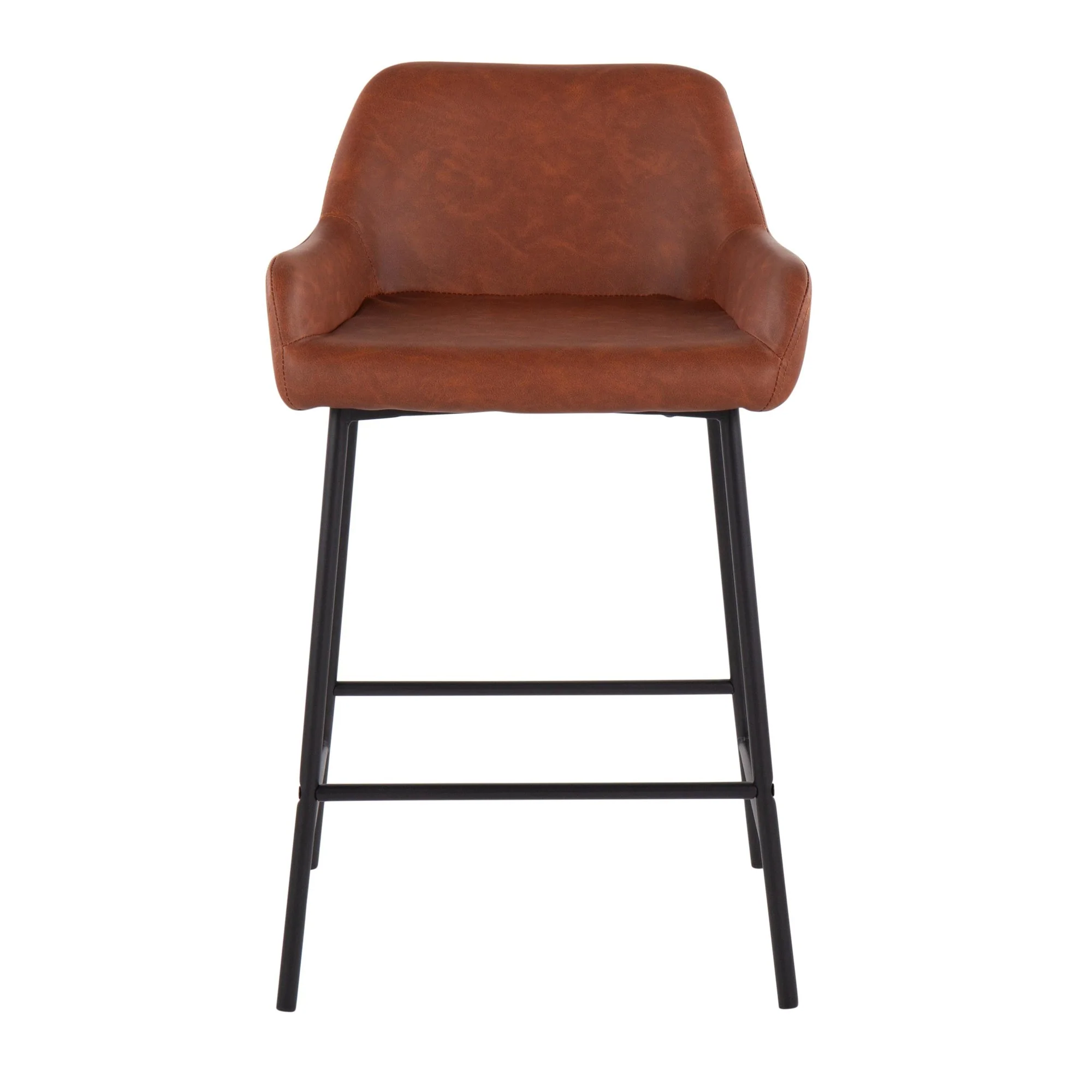 Daniella Fixed-Height Counter Stool - Set of 2 Cream By LumiSource - B24-DNLA2 BKPUCAM2 - Image 3