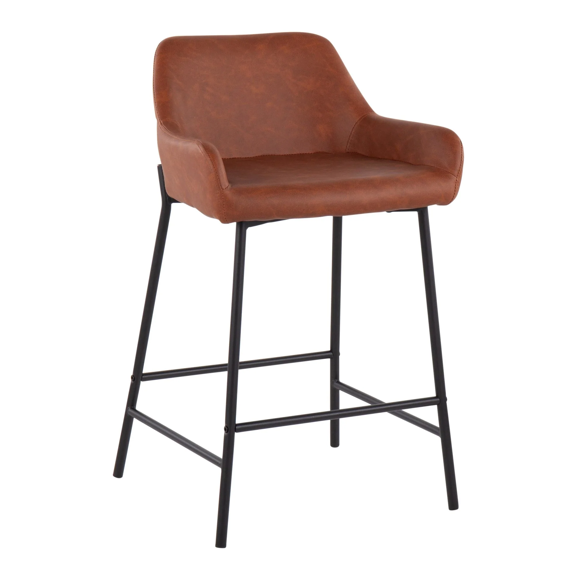 Daniella Fixed-Height Counter Stool - Set of 2 Cream By LumiSource - B24-DNLA2 BKPUCAM2 - Image 7