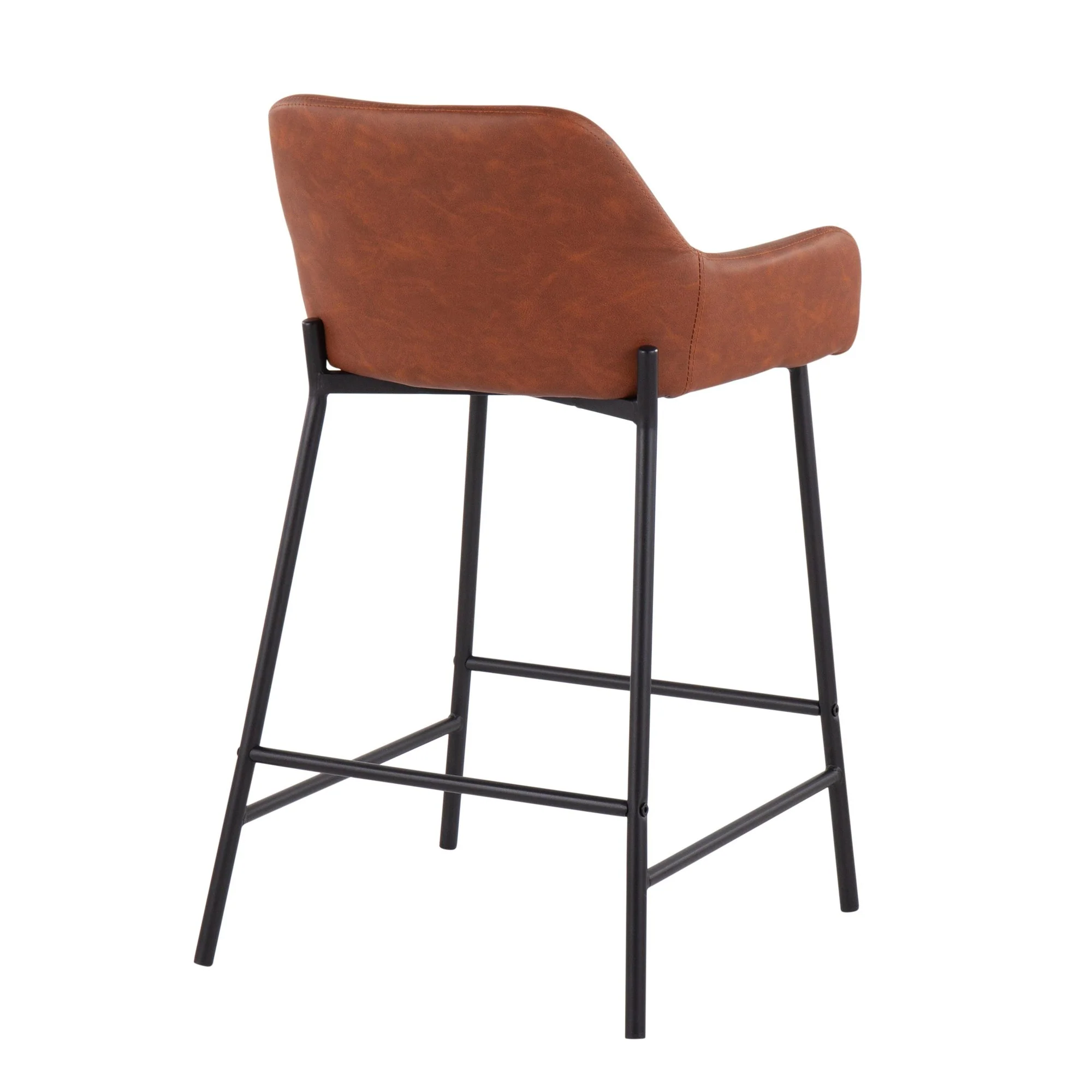 Daniella Fixed-Height Counter Stool - Set of 2 Cream By LumiSource - B24-DNLA2 BKPUCAM2 - Image 9