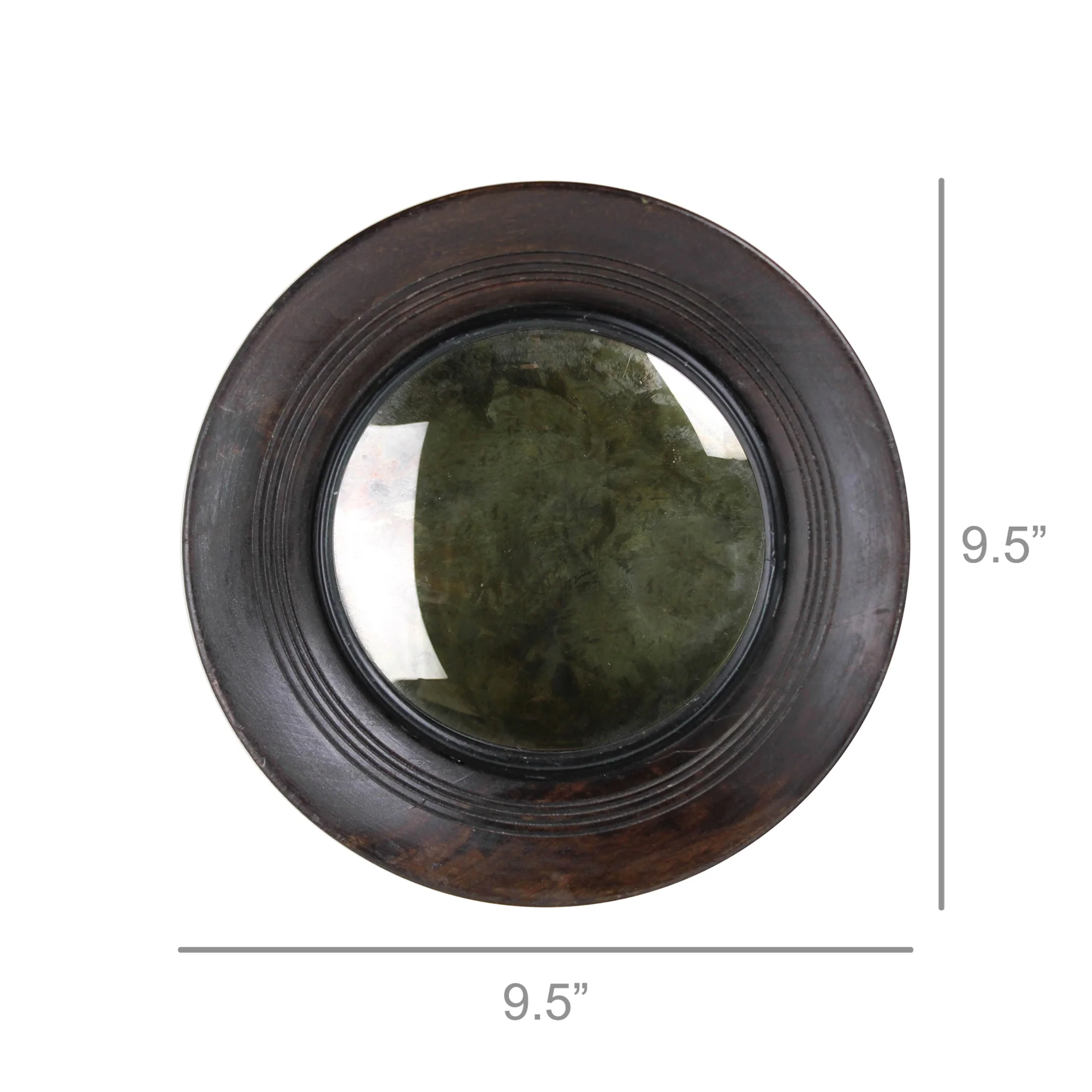 Dario Convex Mirror, Wood - Small By HomArt - Image 2