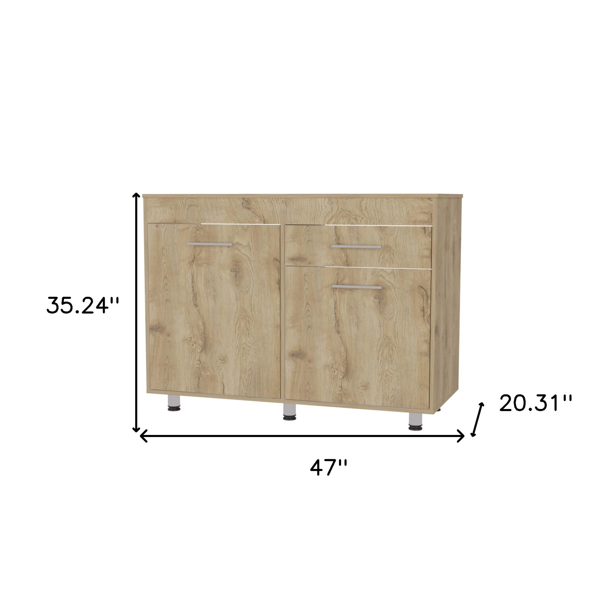 Dark Brown And Black Wood And Metal Open and Enclosed Storage TV Stand By Homeroots - Image 12