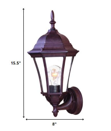 Dark Brown Carousel Lantern Wall Light By Homeroots - Image 2