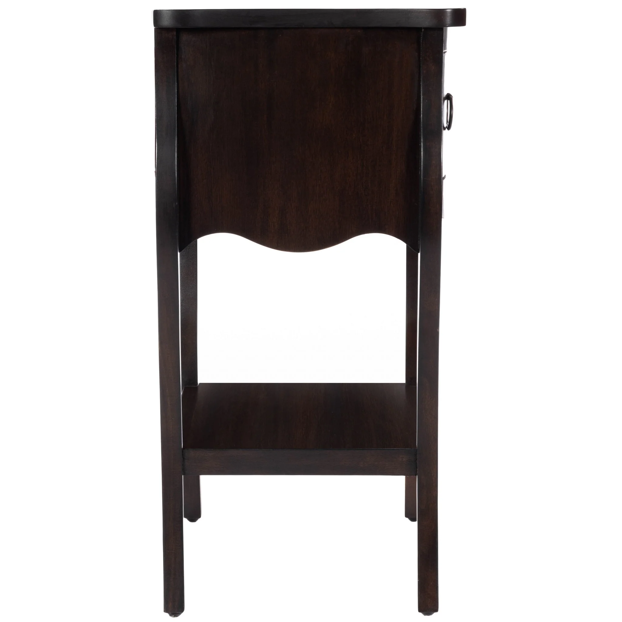 Dark Brown Chocolate Single Drawer Night Stand By Homeroots - Image 7