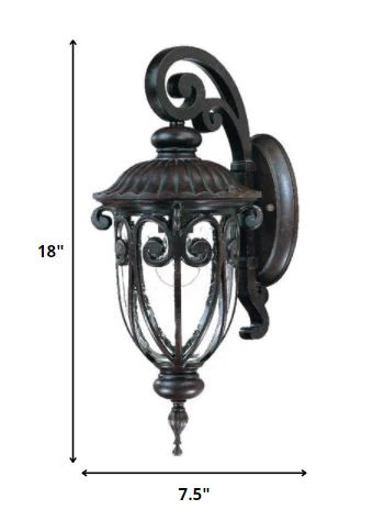 Dark Brown Hanging Goblet Wall Light By Homeroots - Image 2