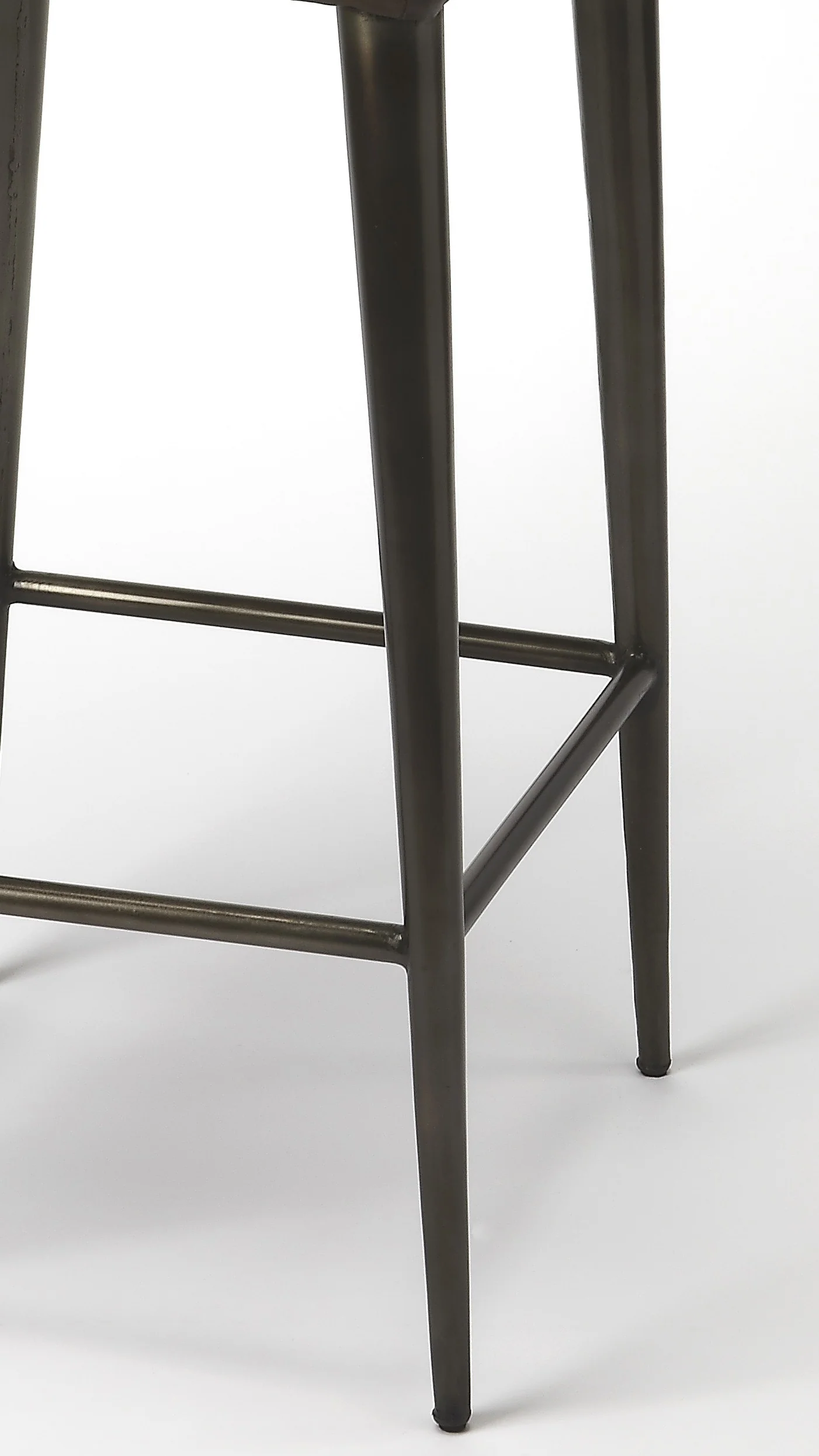 Dark Brown Leather Bar Stool By Homeroots - 389113 - Image 5