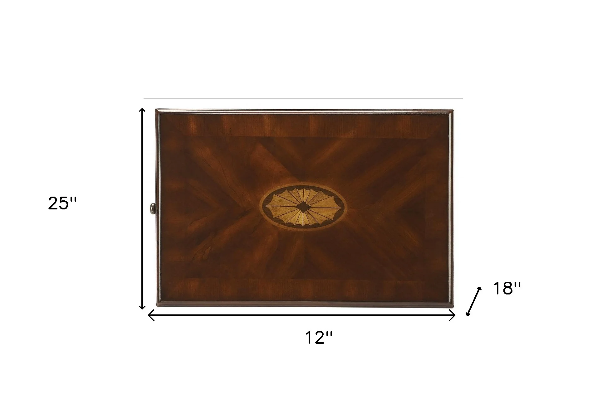 Dark Brown Manufactured Wood Rectangular End Table With Shelf By Homeroots - Image 7