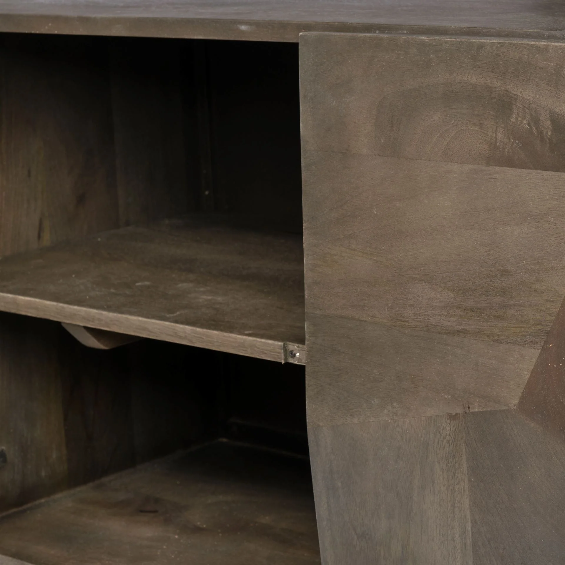 Dark Brown Solid Mango Wood Finish Sideboard With 4 Cabinet Doors By Homeroots - 380240 - Image 7